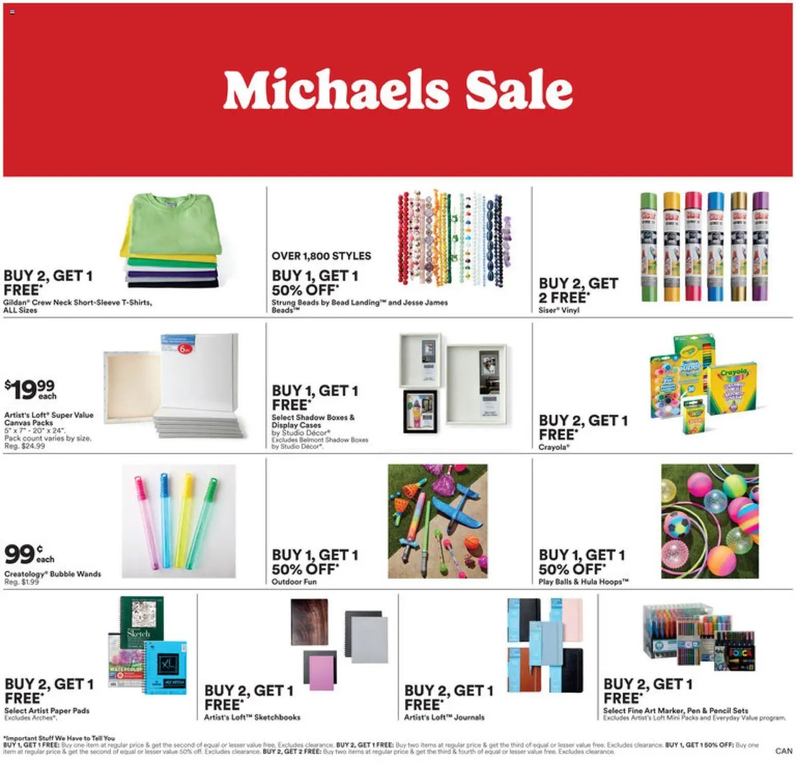 Michaels flyer from 17.07.2026 Michaels weekly flyer / circulaire