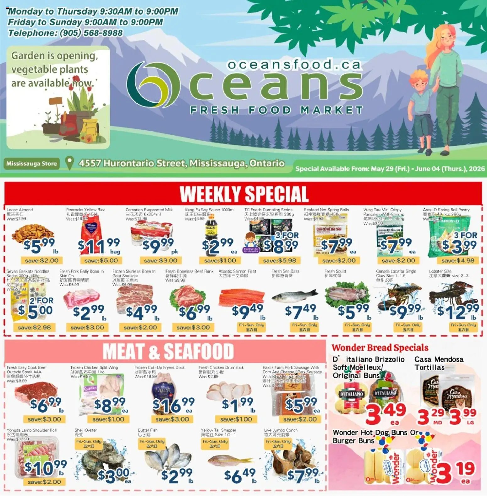 Oceans flyer from 29.05.2026 Oceans weekly flyer - Mississauga