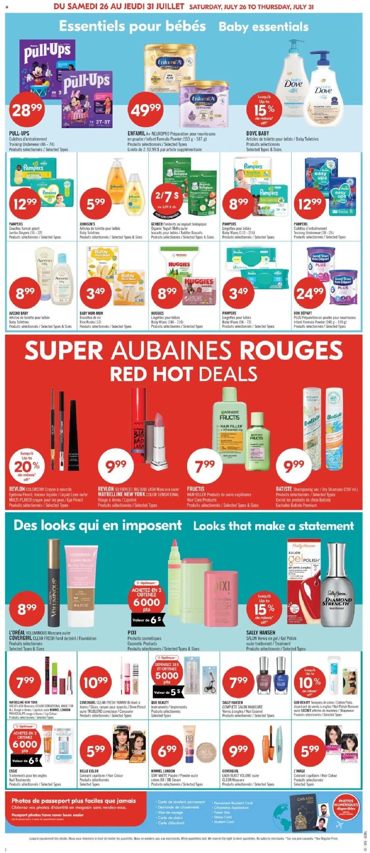 Pharmaprix flyer from 26.07.2025 Weekly flyer / circulaire