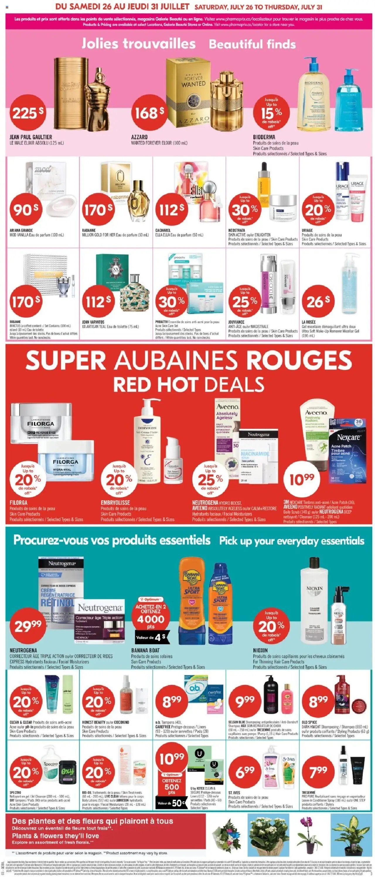 Pharmaprix flyer from 26.07.2025 Weekly flyer / circulaire