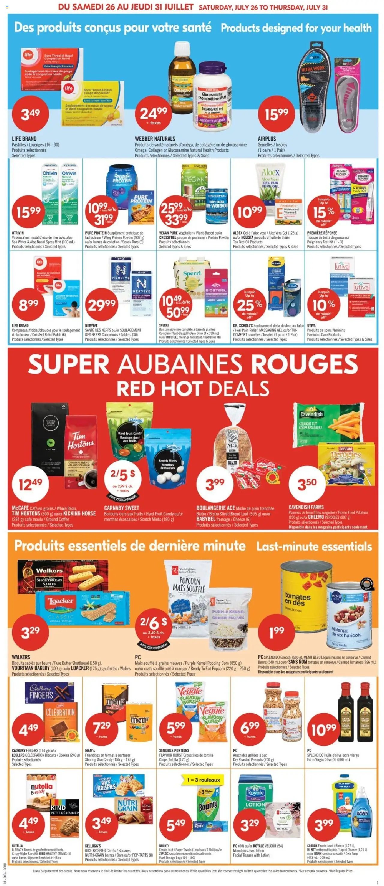 Pharmaprix flyer from 26.07.2025 Weekly flyer / circulaire
