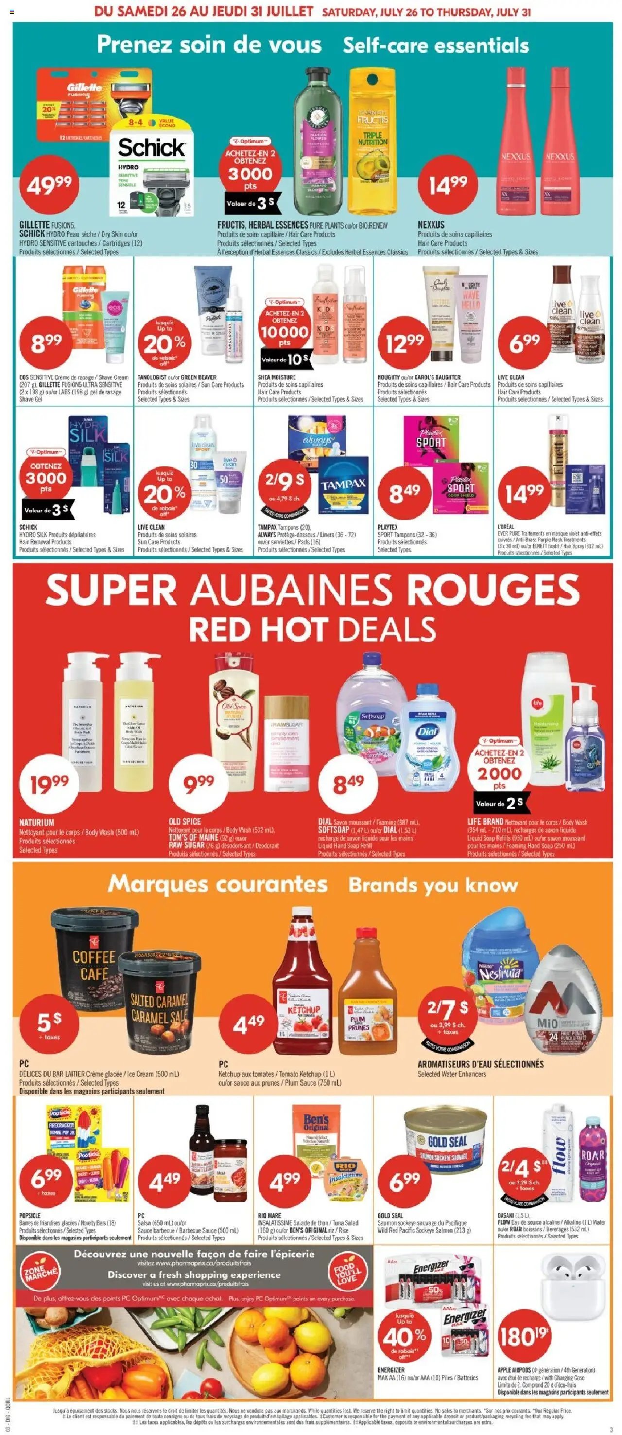 Pharmaprix flyer from 26.07.2025 Weekly flyer / circulaire