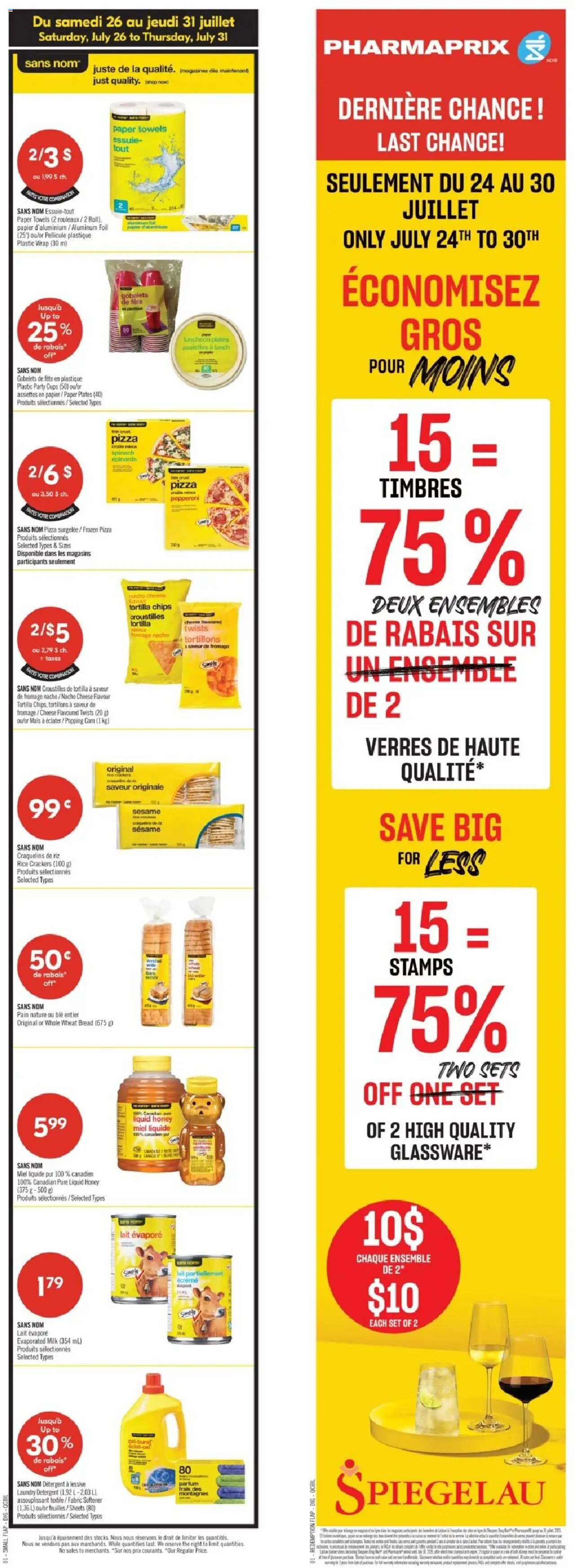 Pharmaprix flyer from 26.07.2025 Weekly flyer / circulaire