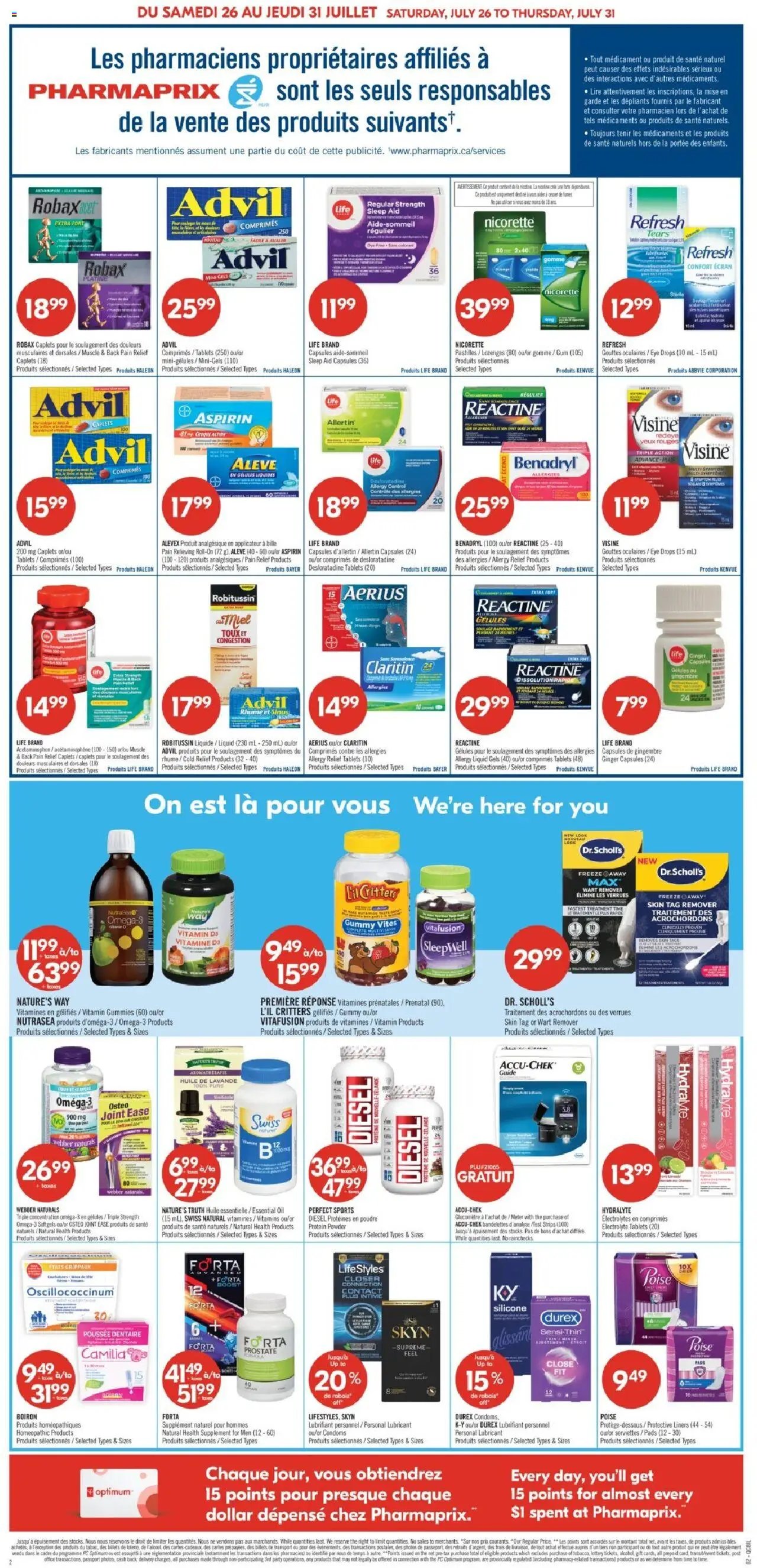 Pharmaprix flyer from 26.07.2025 Weekly flyer / circulaire