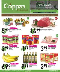 Coppas Fresh Market flyer from 24.09.2026 Coppas Fresh Market weekly flyer / circulaire