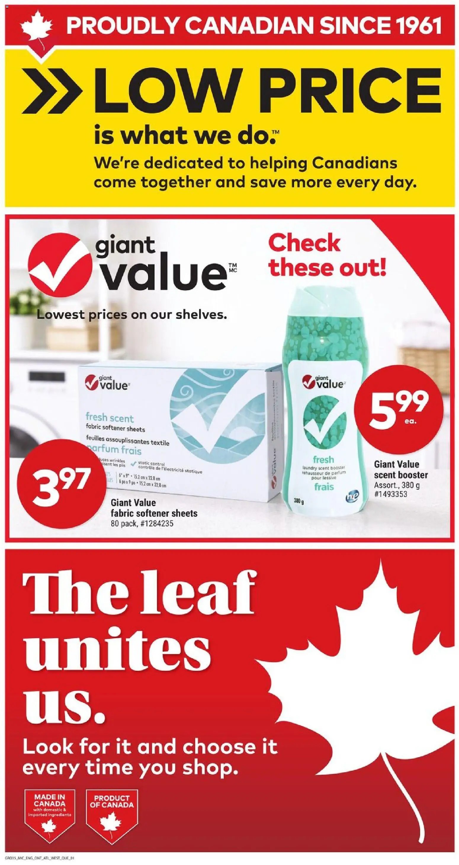 Giant Tiger flyer from 01.04.2026 Weekly Flyer