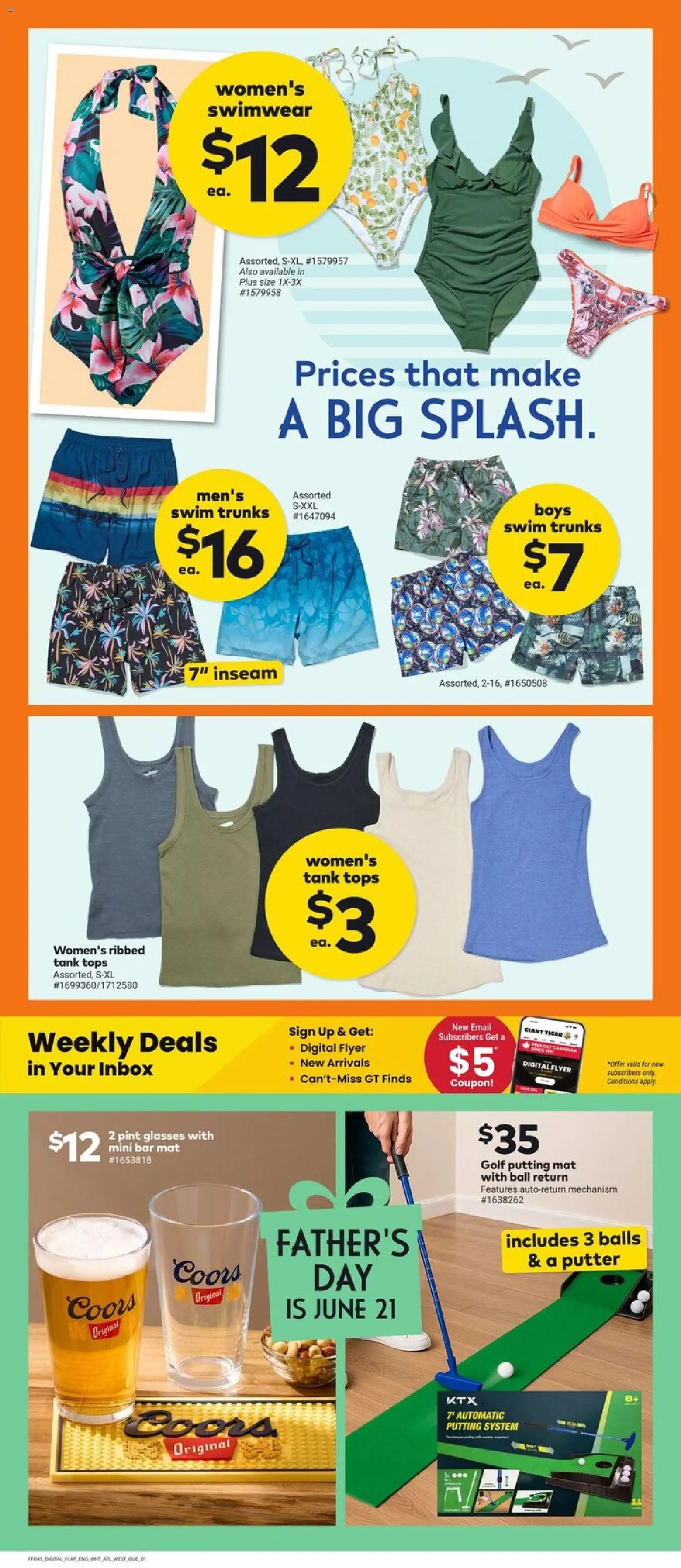 Giant Tiger flyer from 10.06.2026 Weekly Flyer