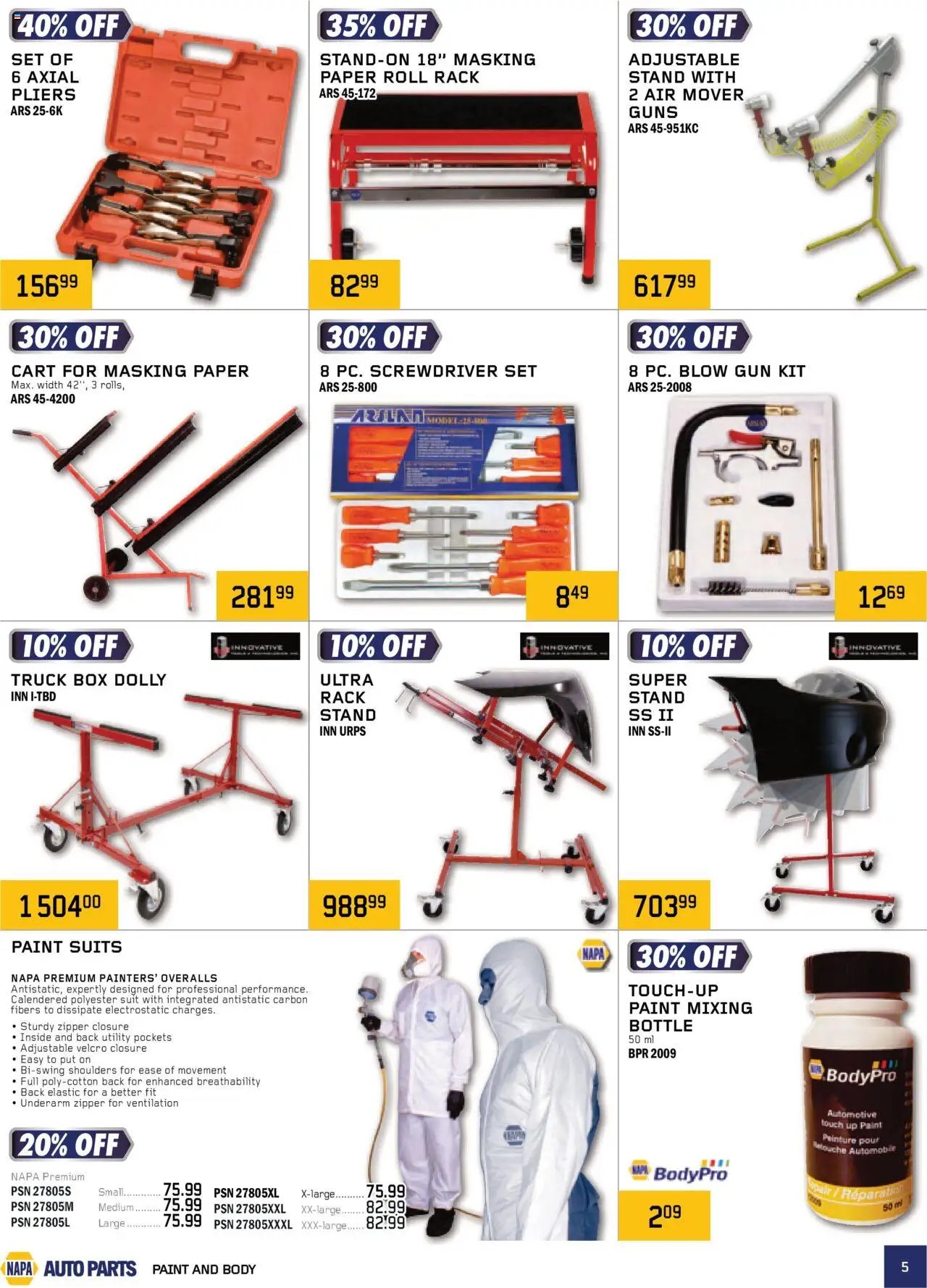 NAPA Auto Parts flyer from 01.10.2025 CMAX Catalog