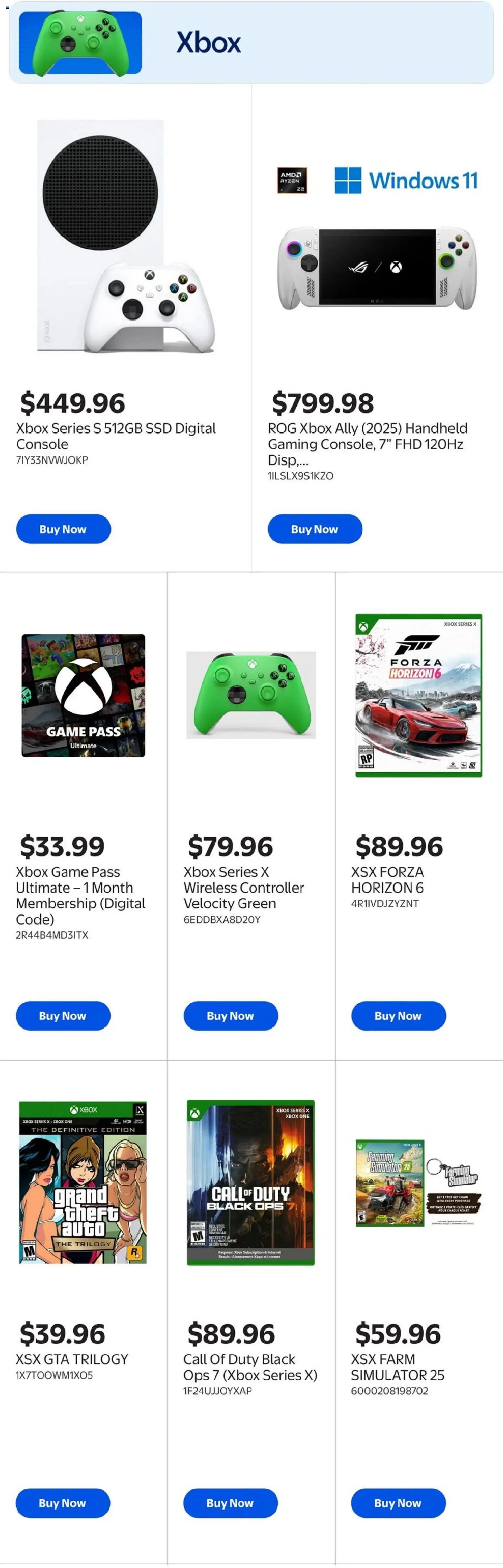 Walmart flyer from 28.05.2026 Walmart flyer - Gaming & entertainment guide
