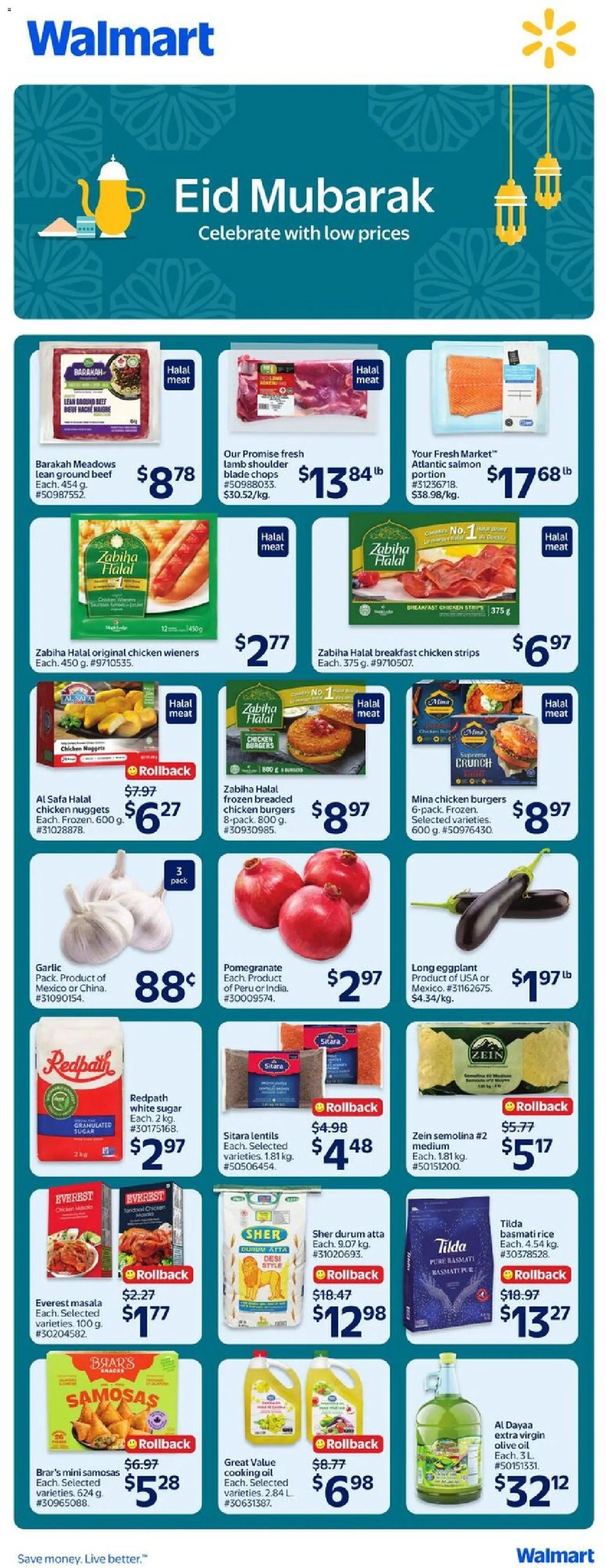 Walmart flyer from 07.05.2026 Walmart flyer - Eid Mubarak (2026-05-07 - 2026-05-27) | 1