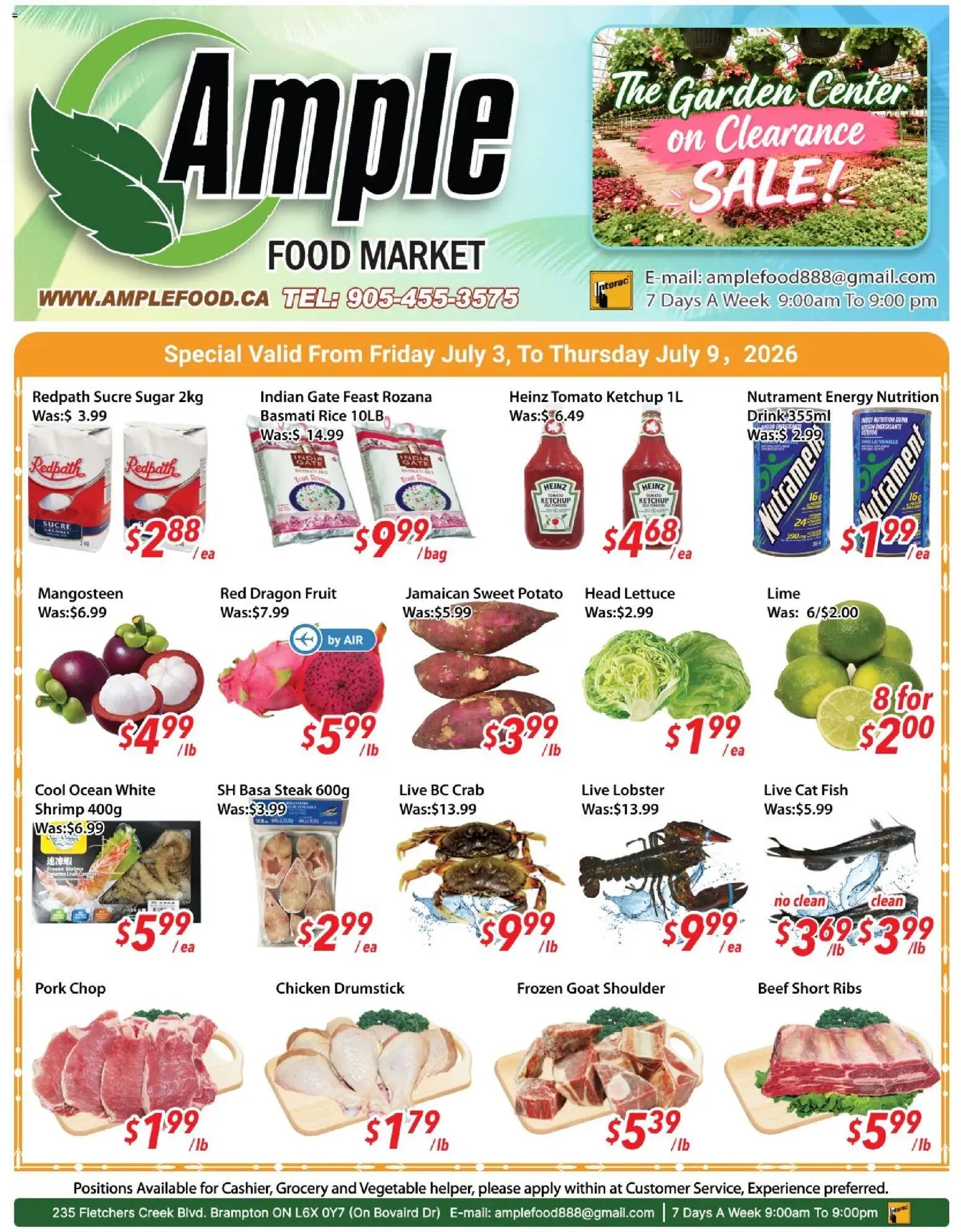 Ample Food Market flyer from 03.07.2026 Ample Food Market weekly flyer / circulaire