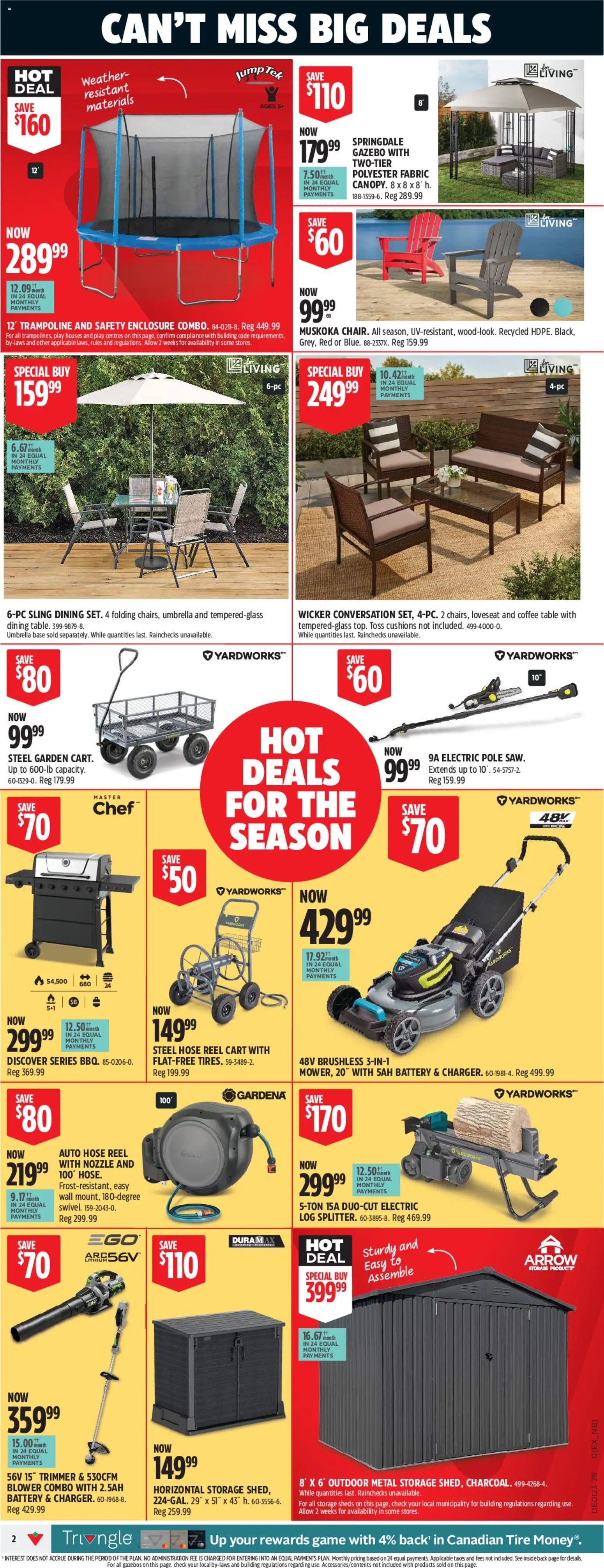 Canadian Tire flyer from 04.06.2026 Canadian Tire - Summer Big Red Sale
