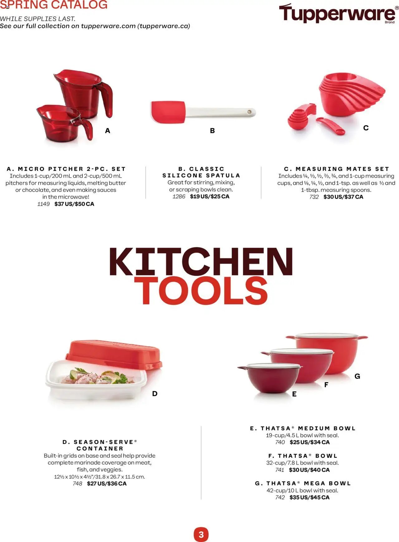 Tupperware flyer from 01.04.2025 Spring Catalog
