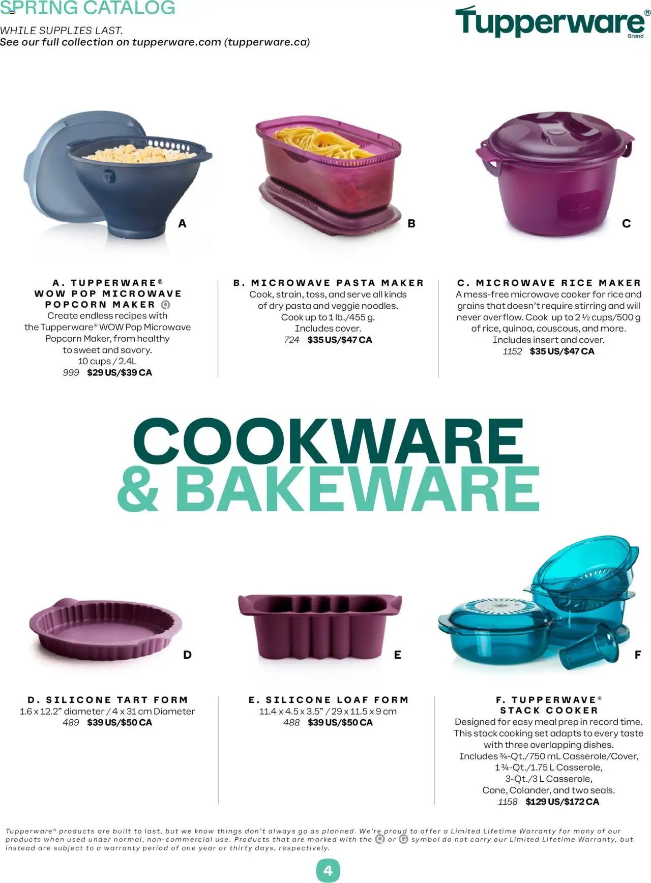 Tupperware flyer from 01.04.2025 Spring Catalog