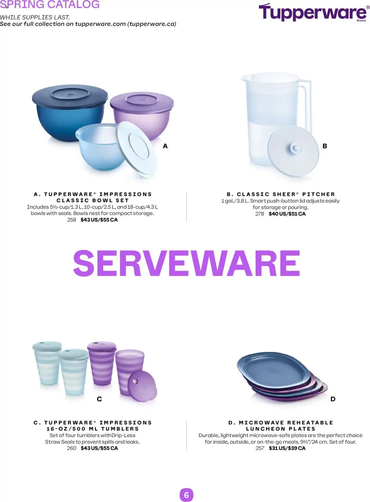 Tupperware flyer from 01.04.2025 Spring Catalog