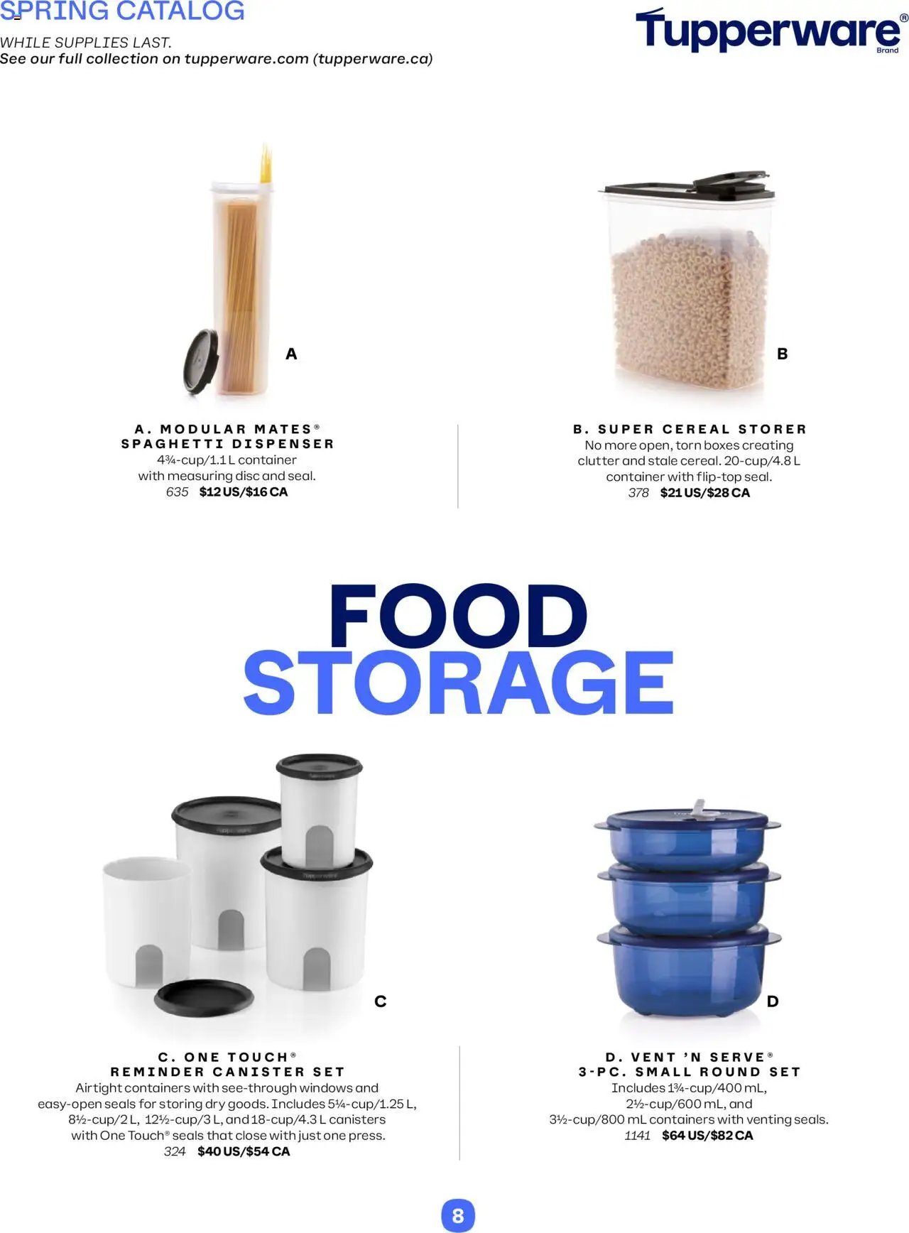 Tupperware flyer from 01.04.2025 Spring Catalog