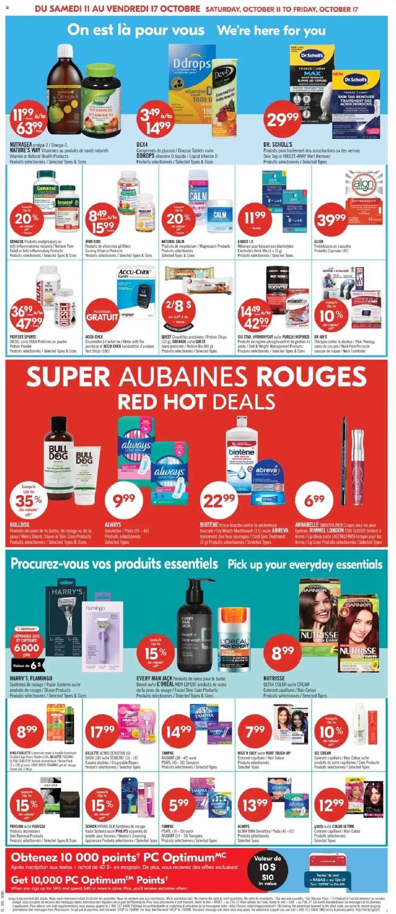 Pharmaprix flyer from 11.10.2025 Weekly flyer / circulaire