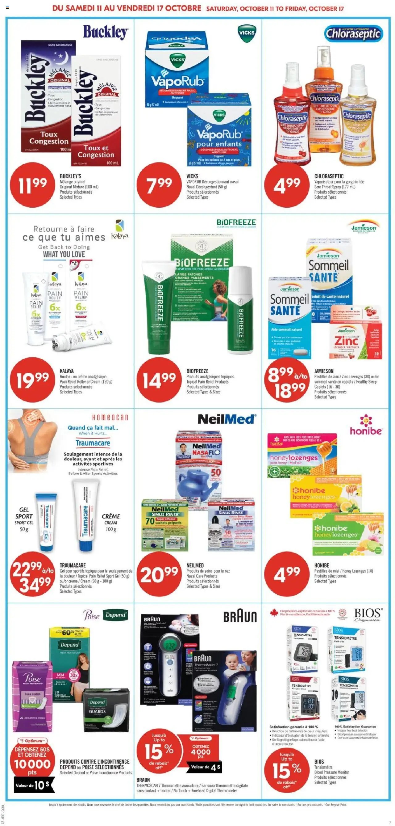 Pharmaprix flyer from 11.10.2025 Weekly flyer / circulaire