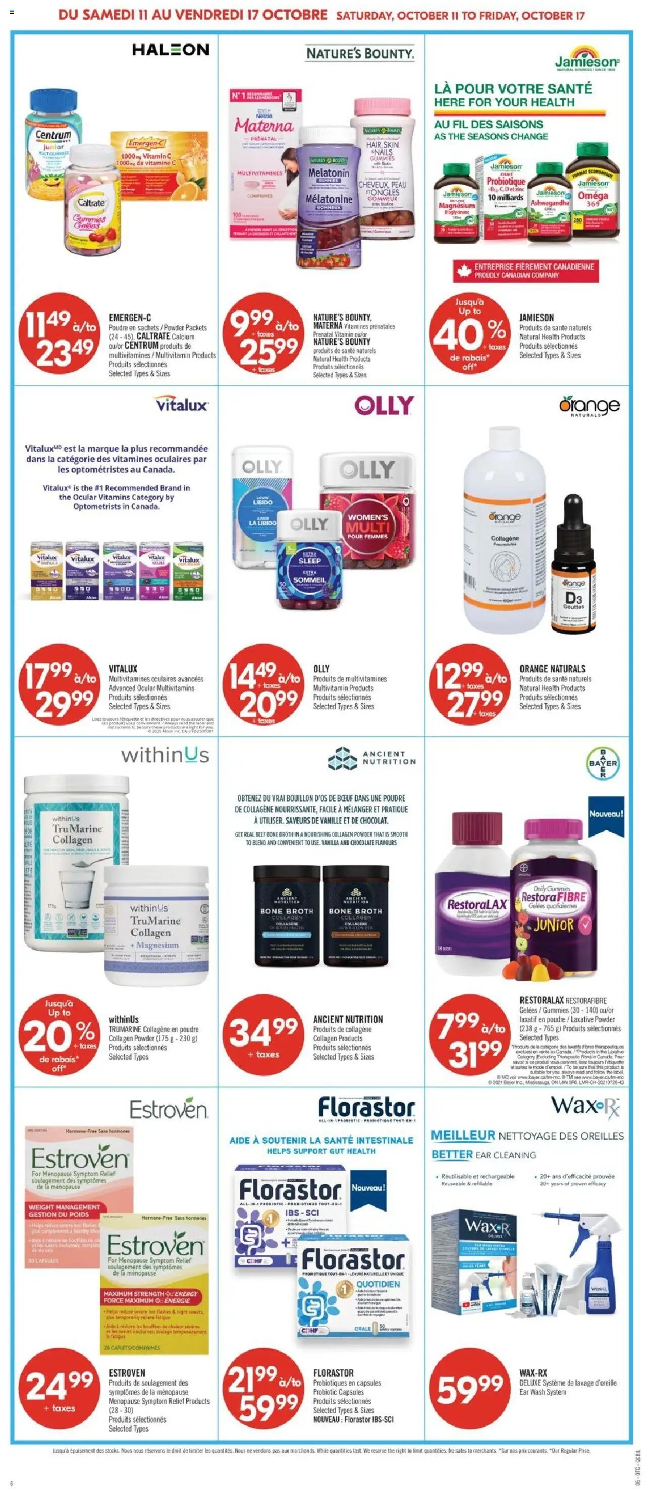 Pharmaprix flyer from 11.10.2025 Weekly flyer / circulaire