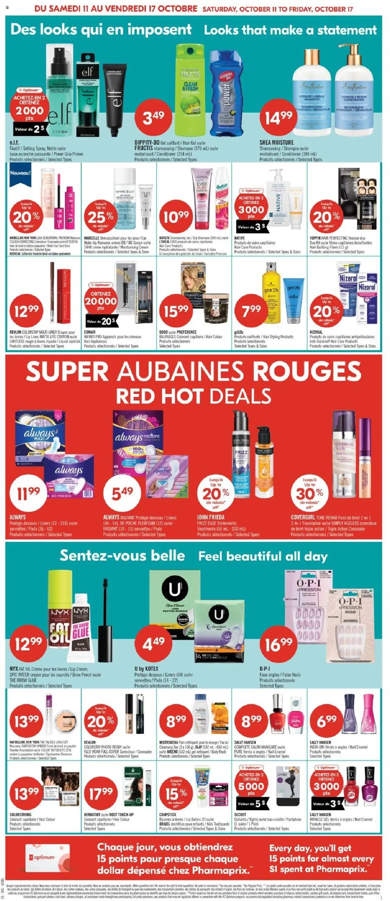 Pharmaprix flyer from 11.10.2025 Weekly flyer / circulaire