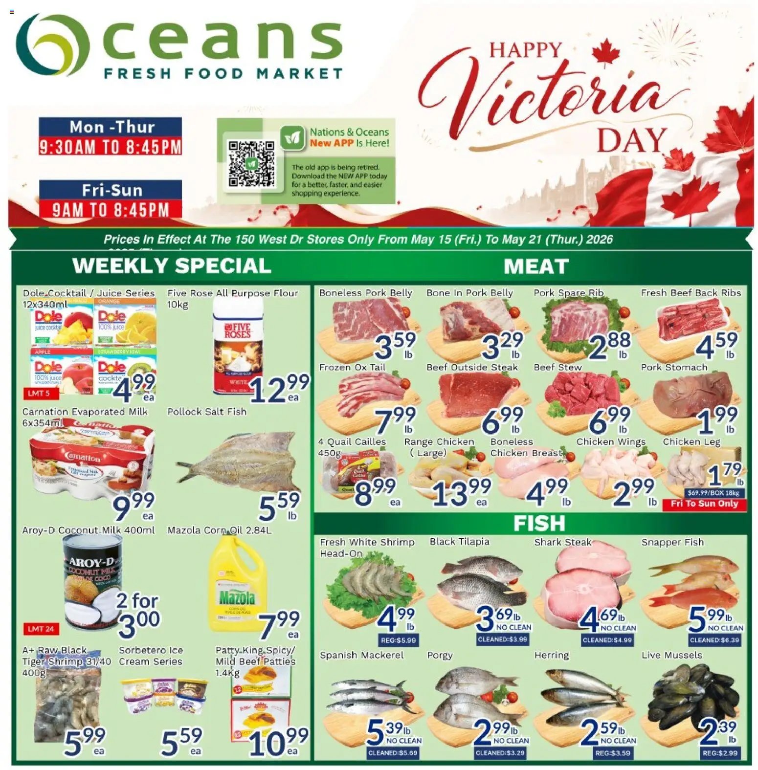 Oceans flyer from 15.05.2026 Oceans weekly flyer - Brampton