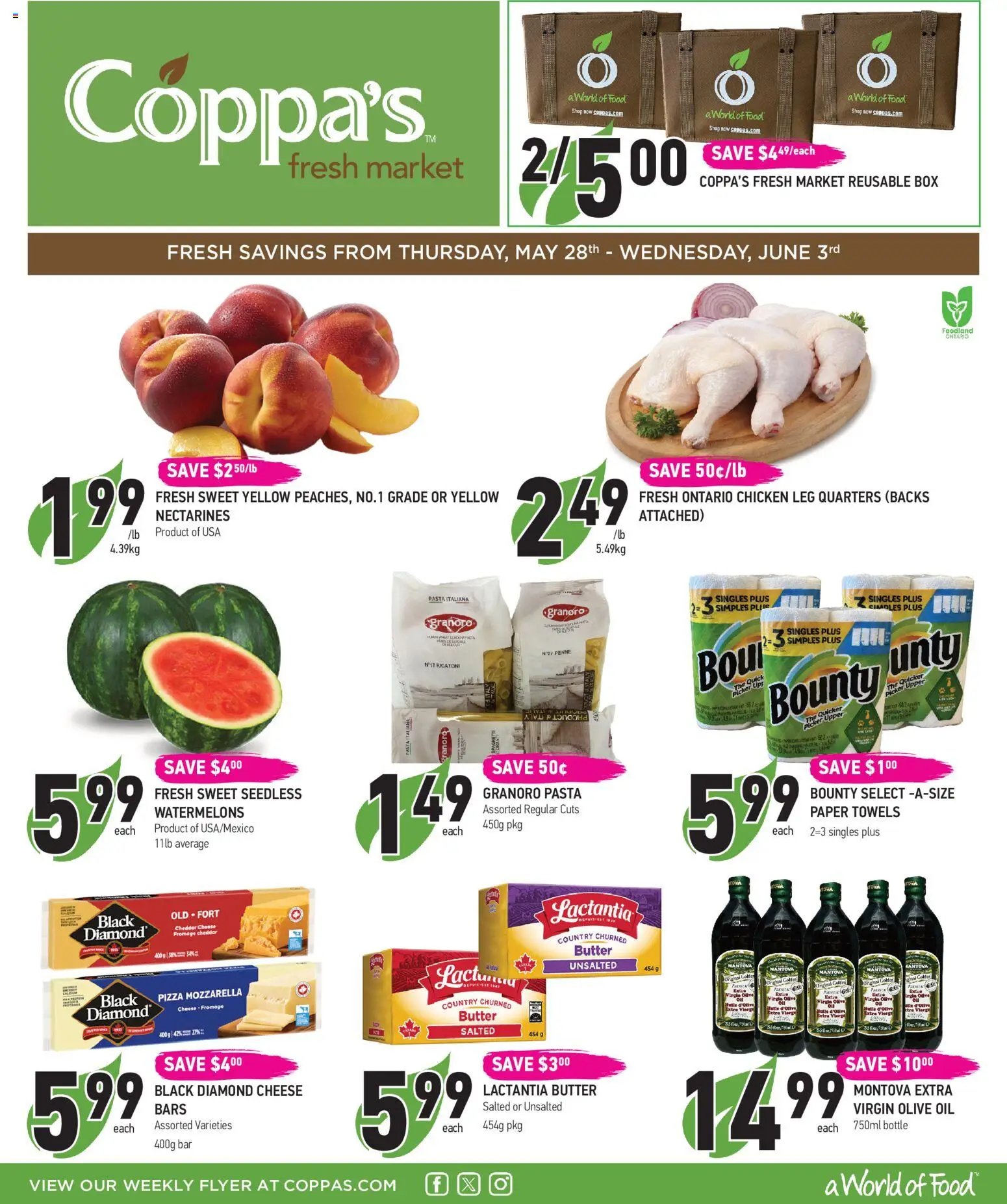 Coppas Fresh Market flyer from 28.05.2026 Coppas Fresh Market weekly flyer / circulaire