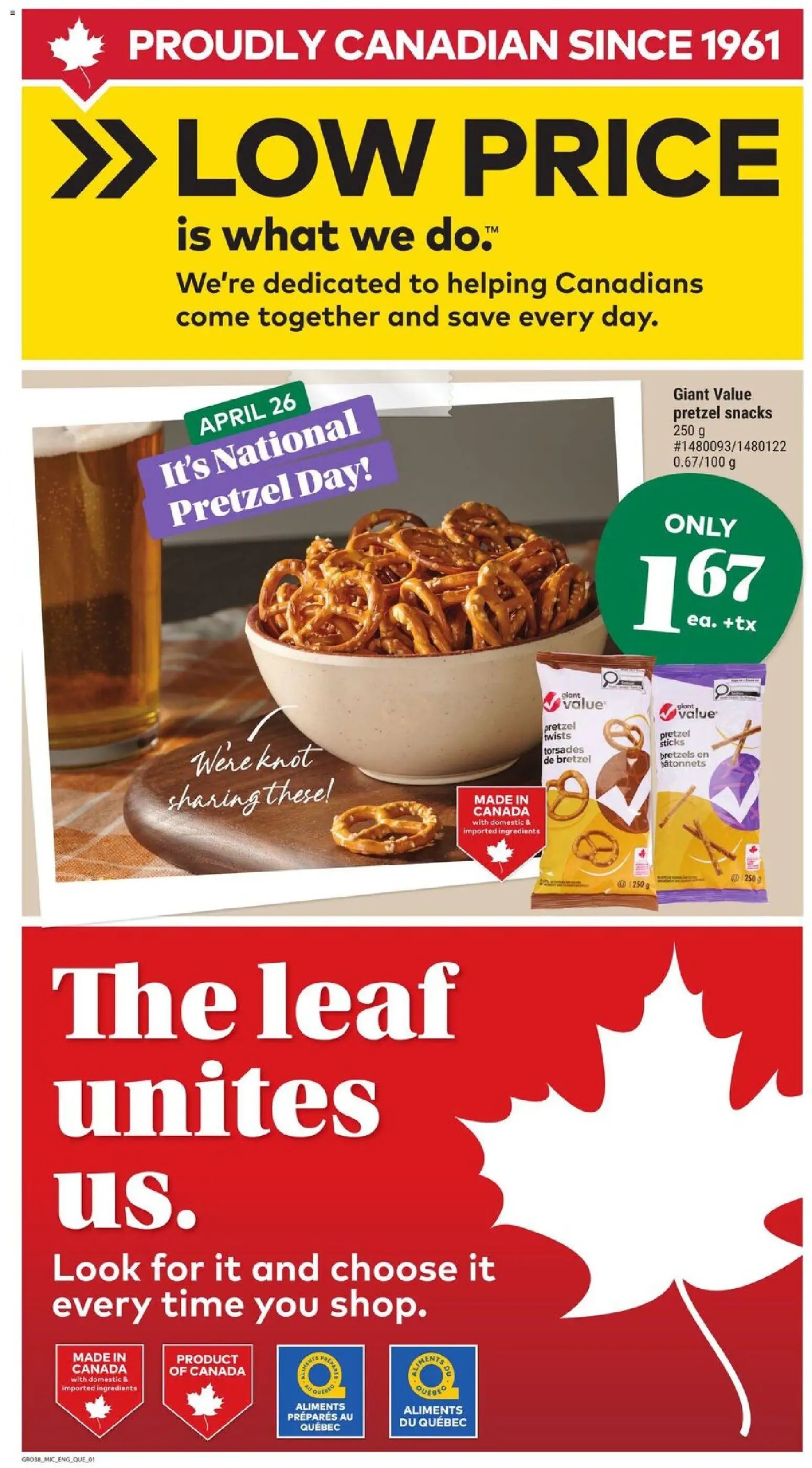 Giant Tiger flyer from 22.04.2026 Giant Tiger weekly flyer / circulaire