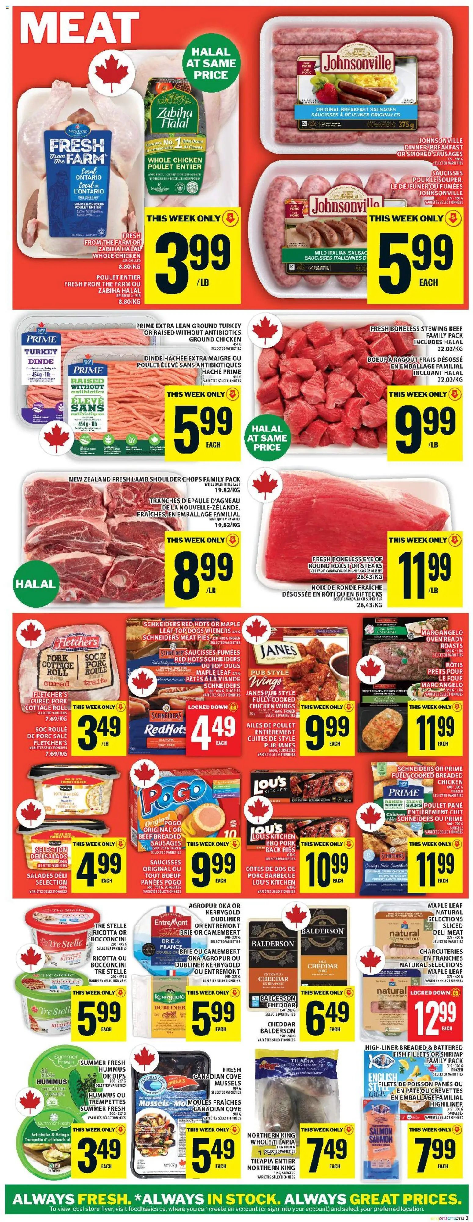 Food Basics flyer from 26.03.2026 Food Basics weekly flyer - Kanata