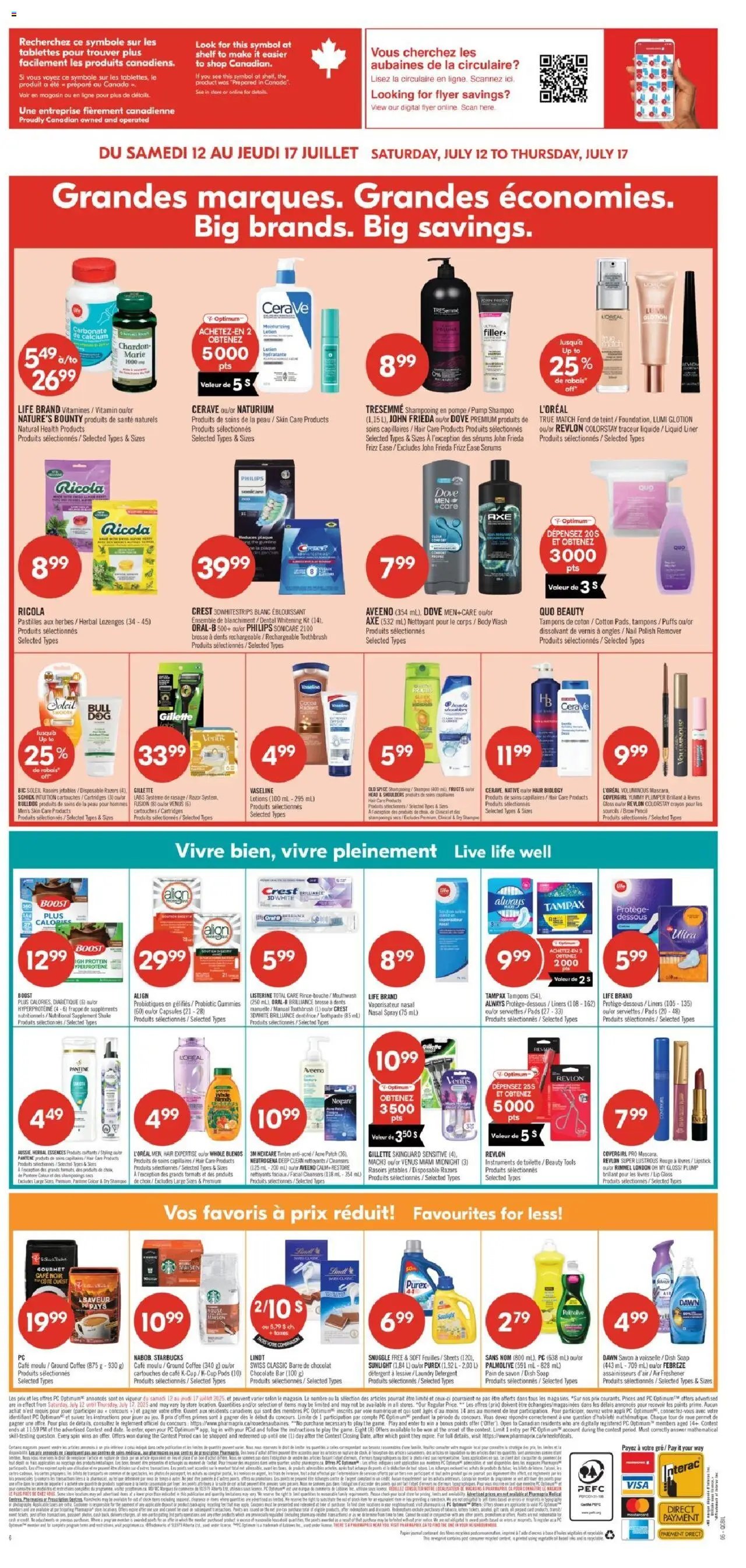 Pharmaprix flyer from 12.07.2025 Weekly flyer / circulaire