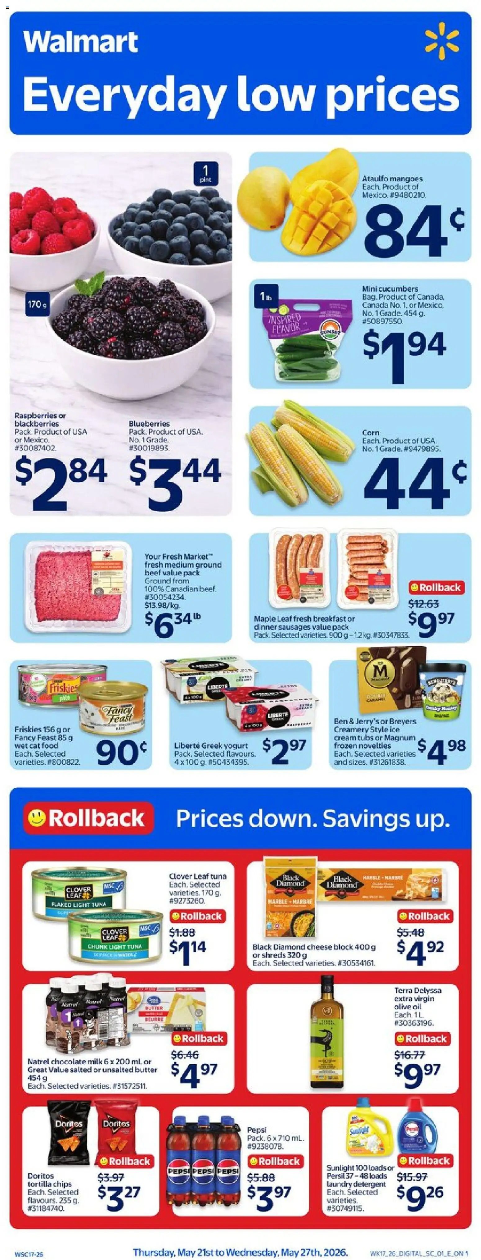 Walmart flyer from 21.05.2026 Walmart weekly flyer (2026-05-21 - 2026-05-27) | 1