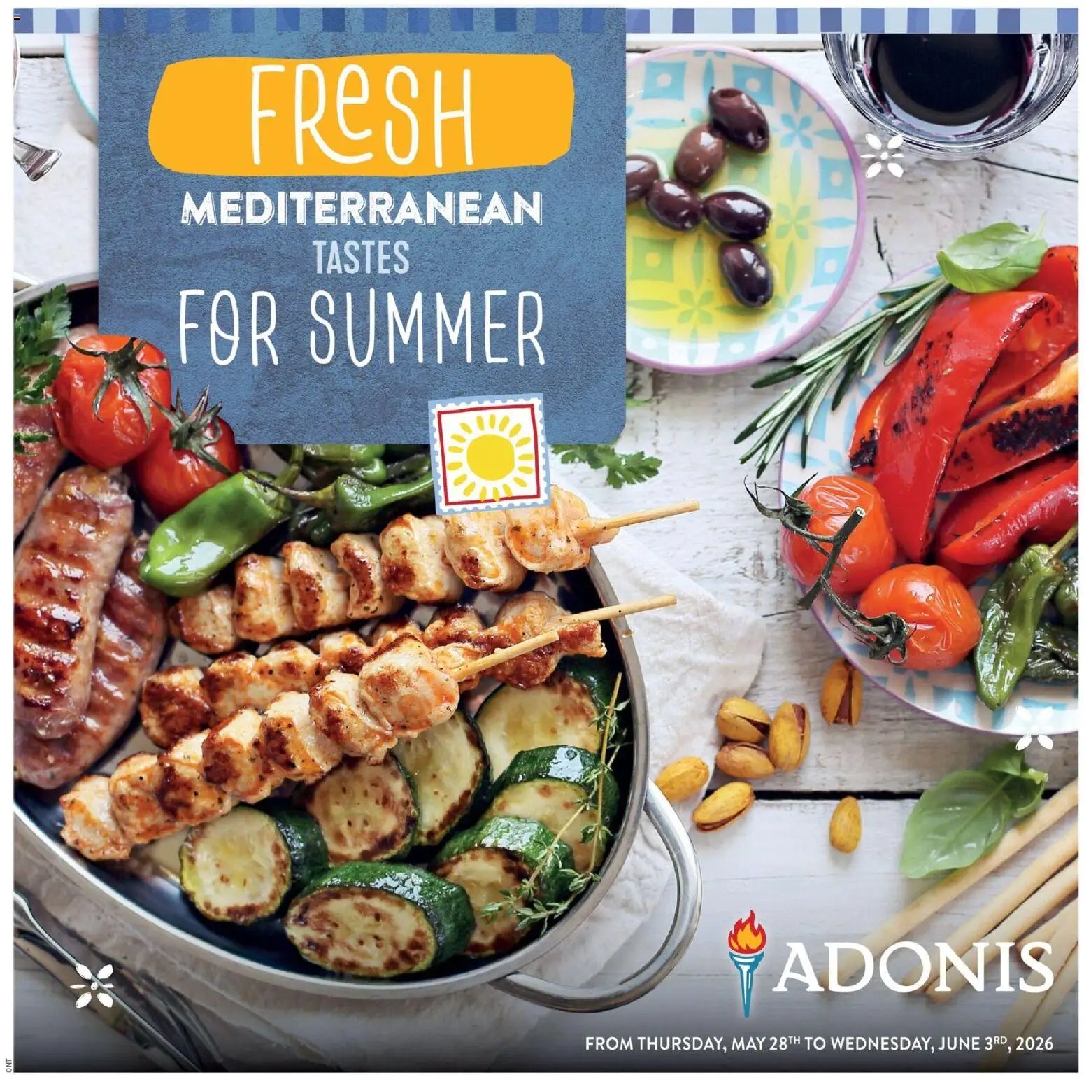 Adonis flyer from 28.05.2026 Adonis flyer - Fresh Mediterranean
