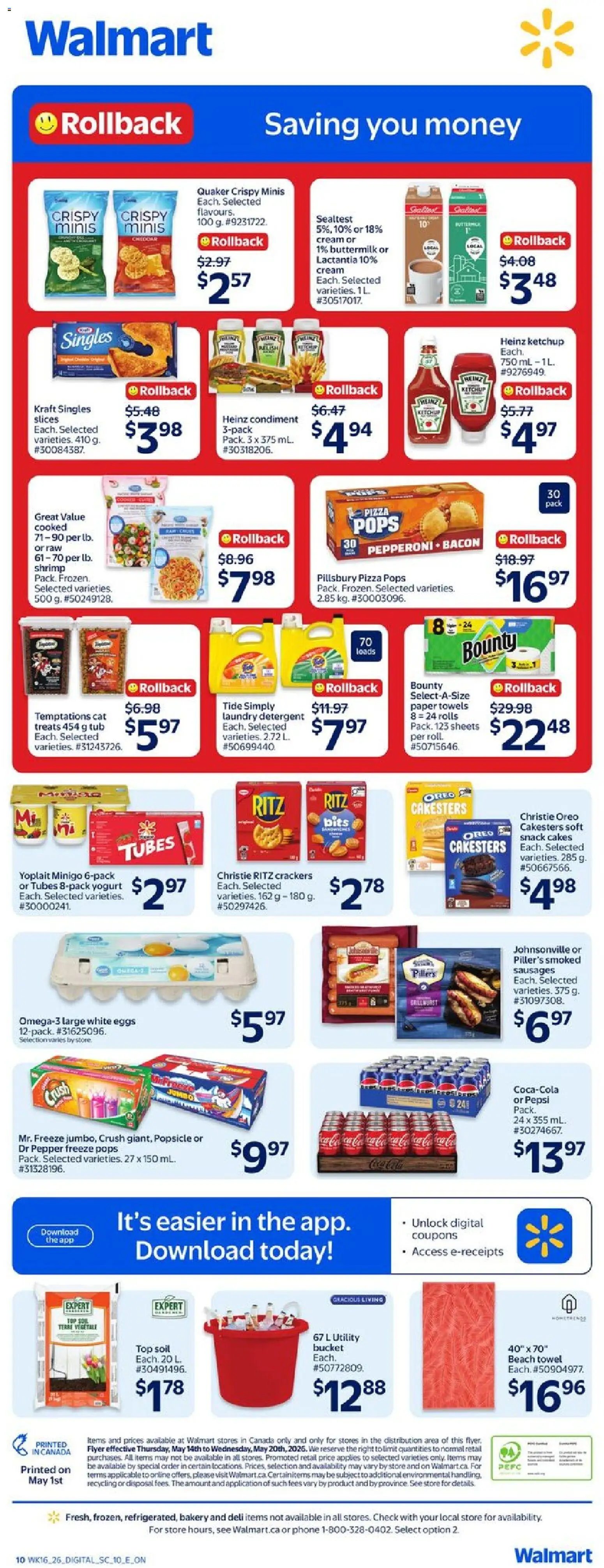 Walmart flyer from 14.05.2026 Walmart weekly flyer (2026-05-14 - 2026-05-20) | 2