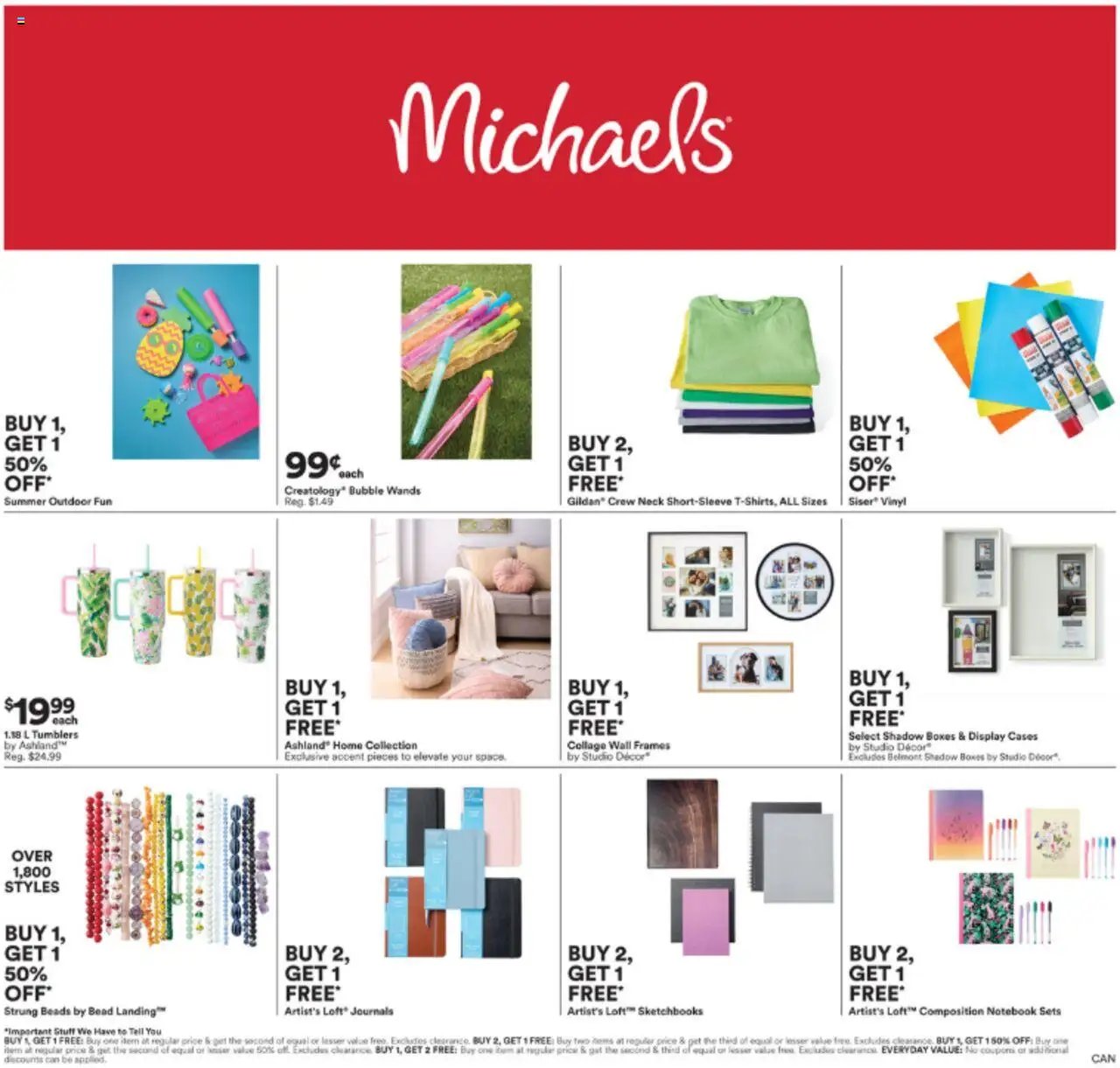 Michaels flyer from 18.07.2025 Weekly flyer / circulaire