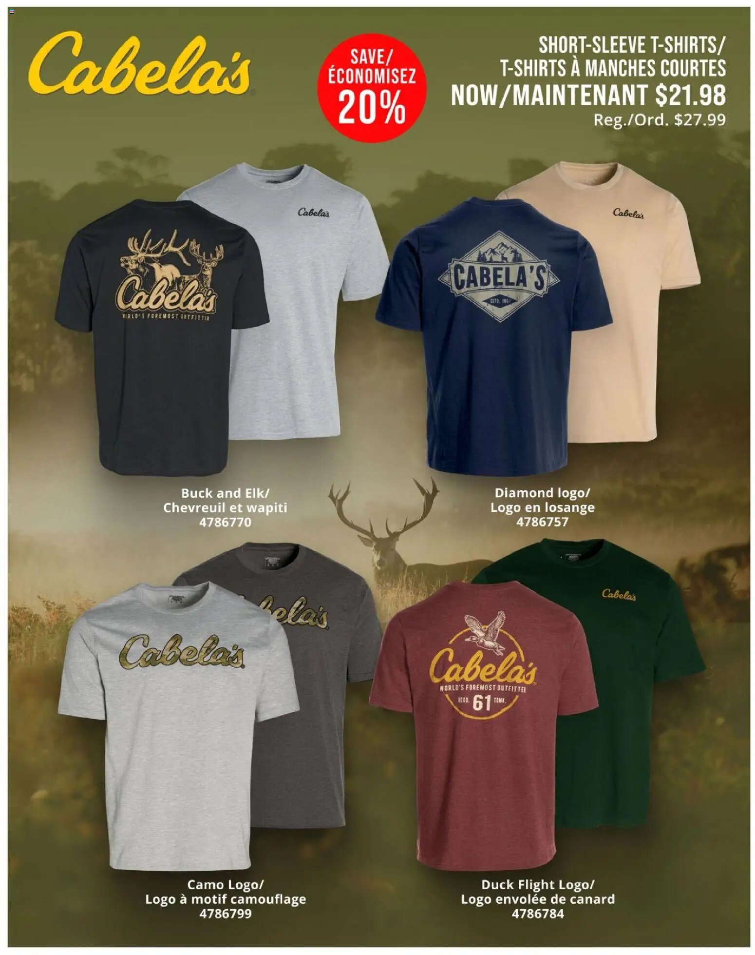 Cabelas flyer from 16.07.2026 Cabelas weekly flyer / circulaire