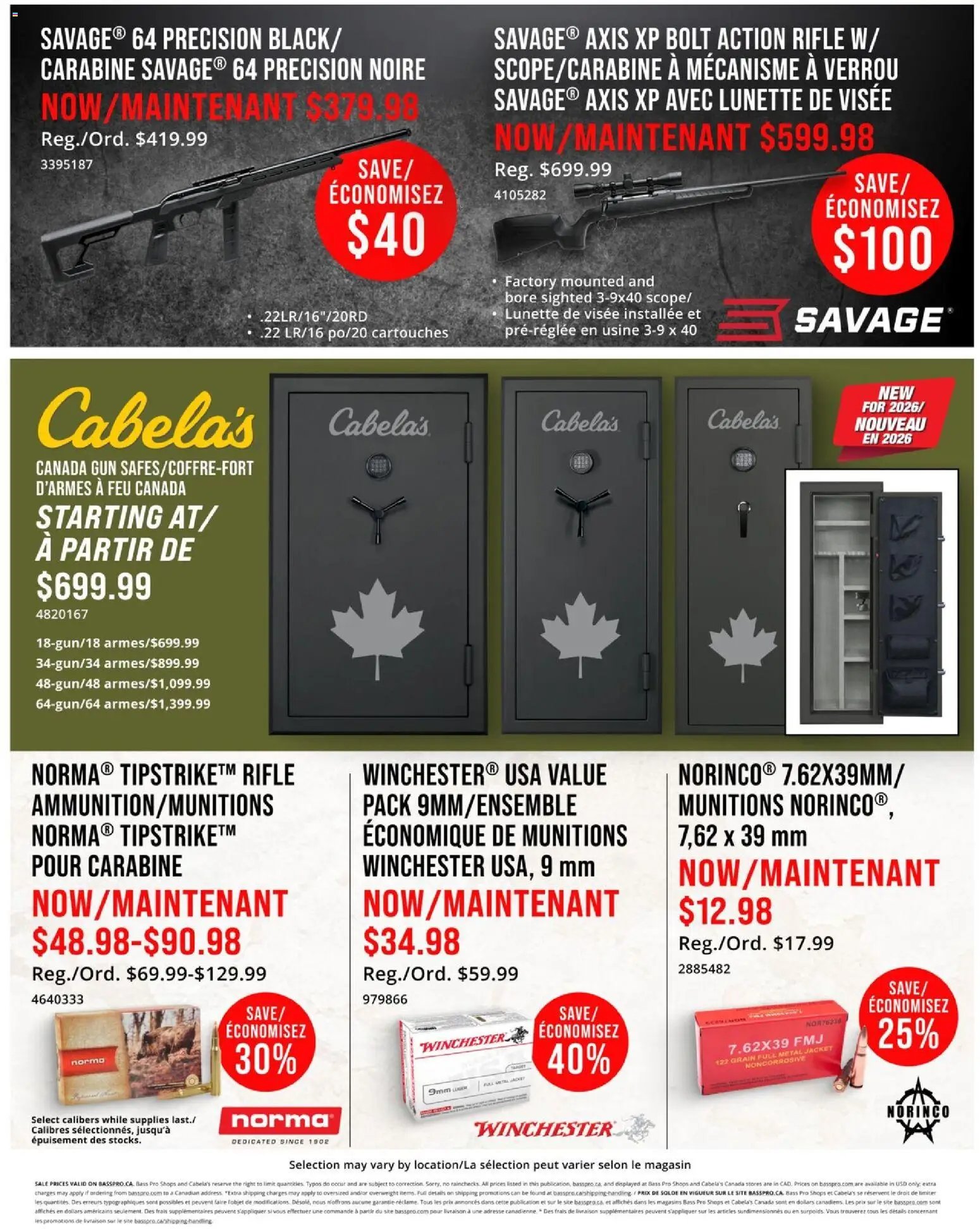 Cabelas flyer from 16.07.2026 Cabelas weekly flyer / circulaire