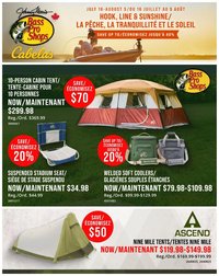 Cabelas flyer from 16.07.2026 Cabelas weekly flyer / circulaire