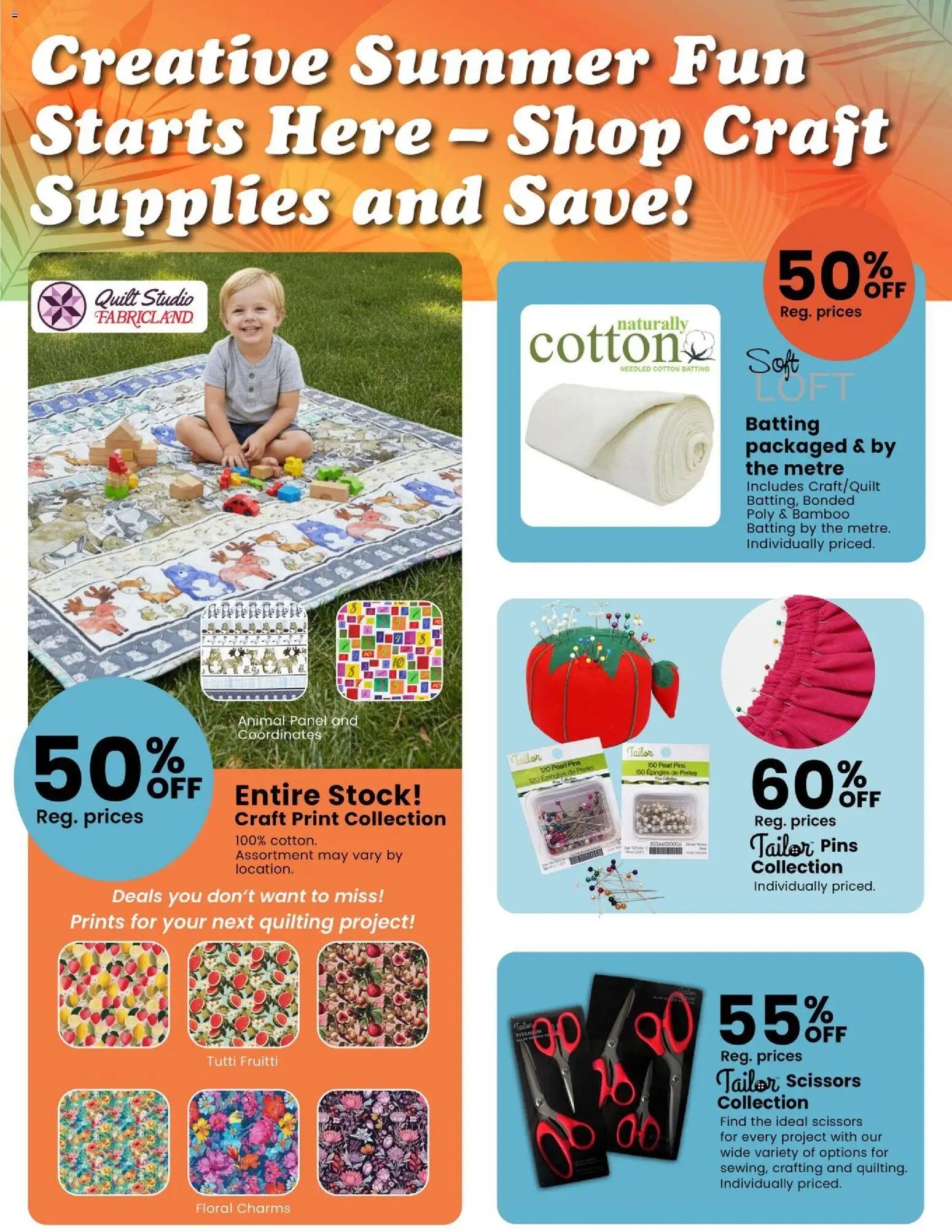 Fabricland flyer from 02.07.2026 Fabricland weekly flyer / circulaire