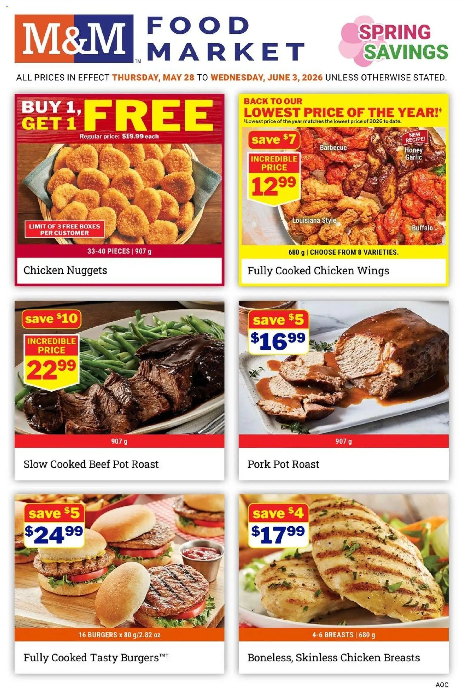 M&M Food Market flyer from 28.05.2026 M&M Food Market weekly flyer / circulaire