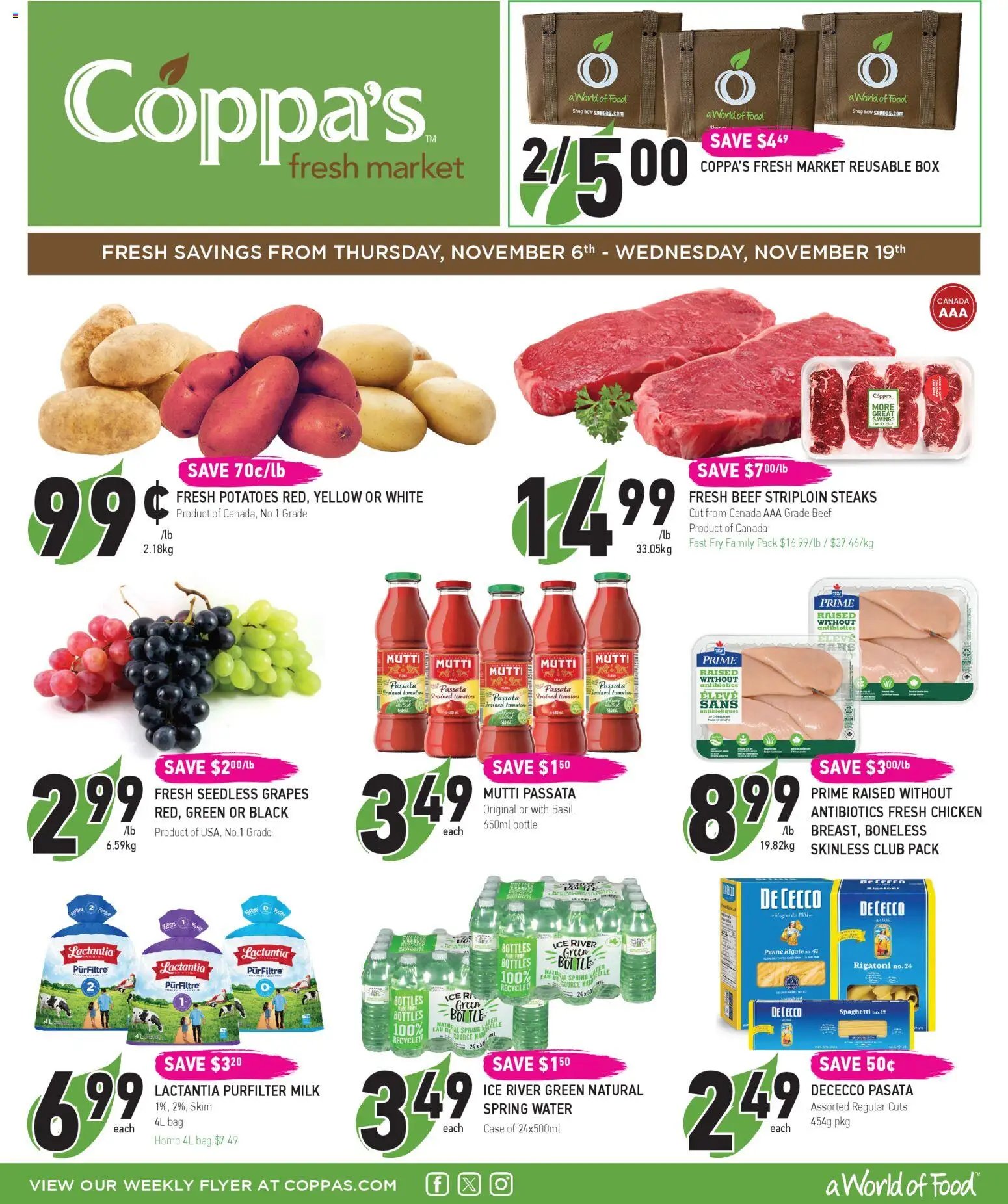Coppas Fresh Market flyer from 06.11.2025 Weekly flyer / circulaire