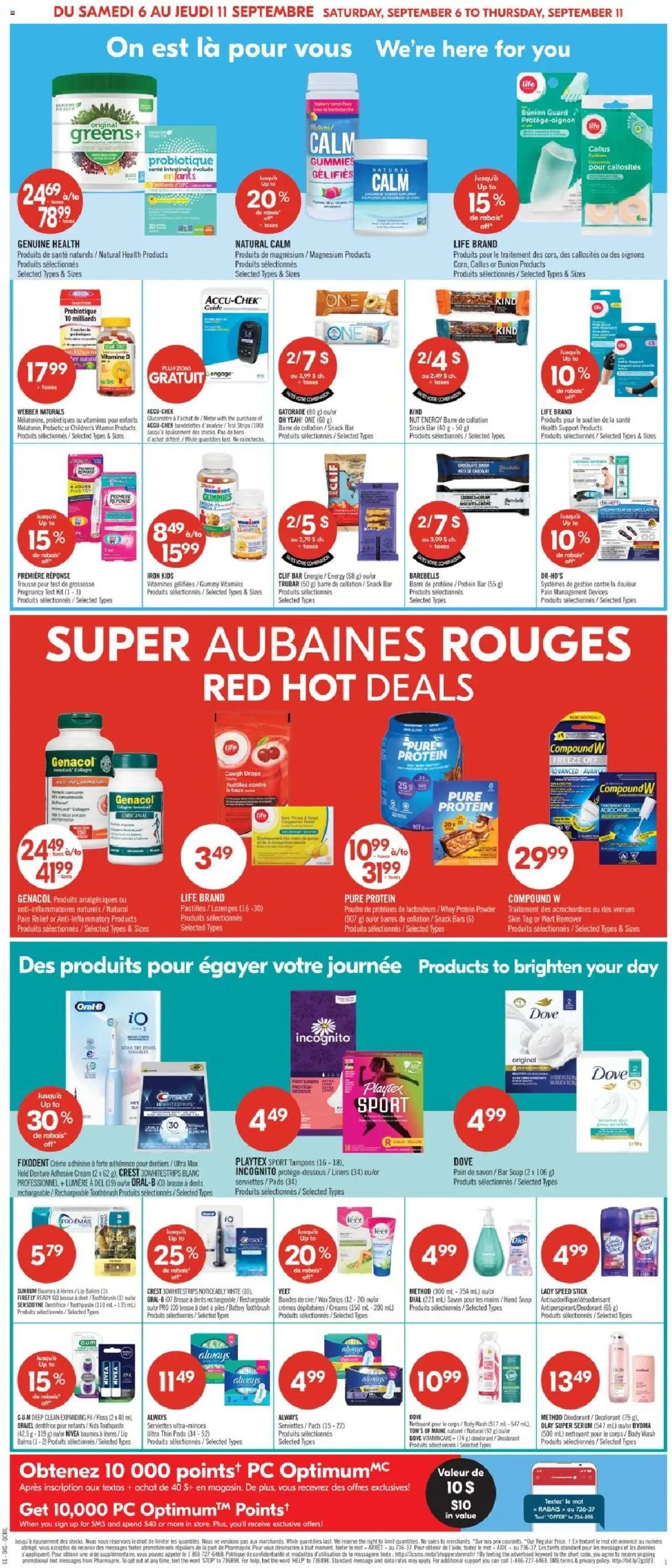 Pharmaprix flyer from 06.09.2025 Weekly flyer / circulaire