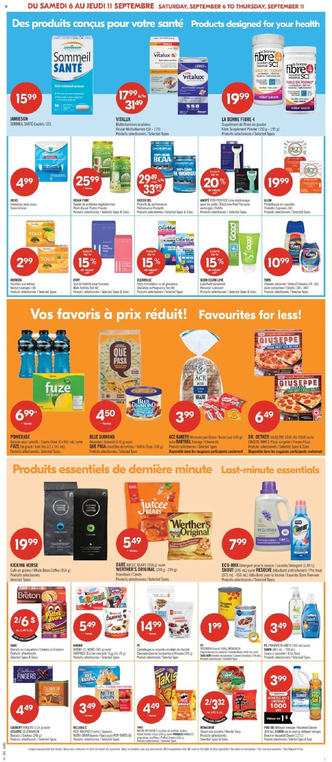Pharmaprix flyer from 06.09.2025 Weekly flyer / circulaire