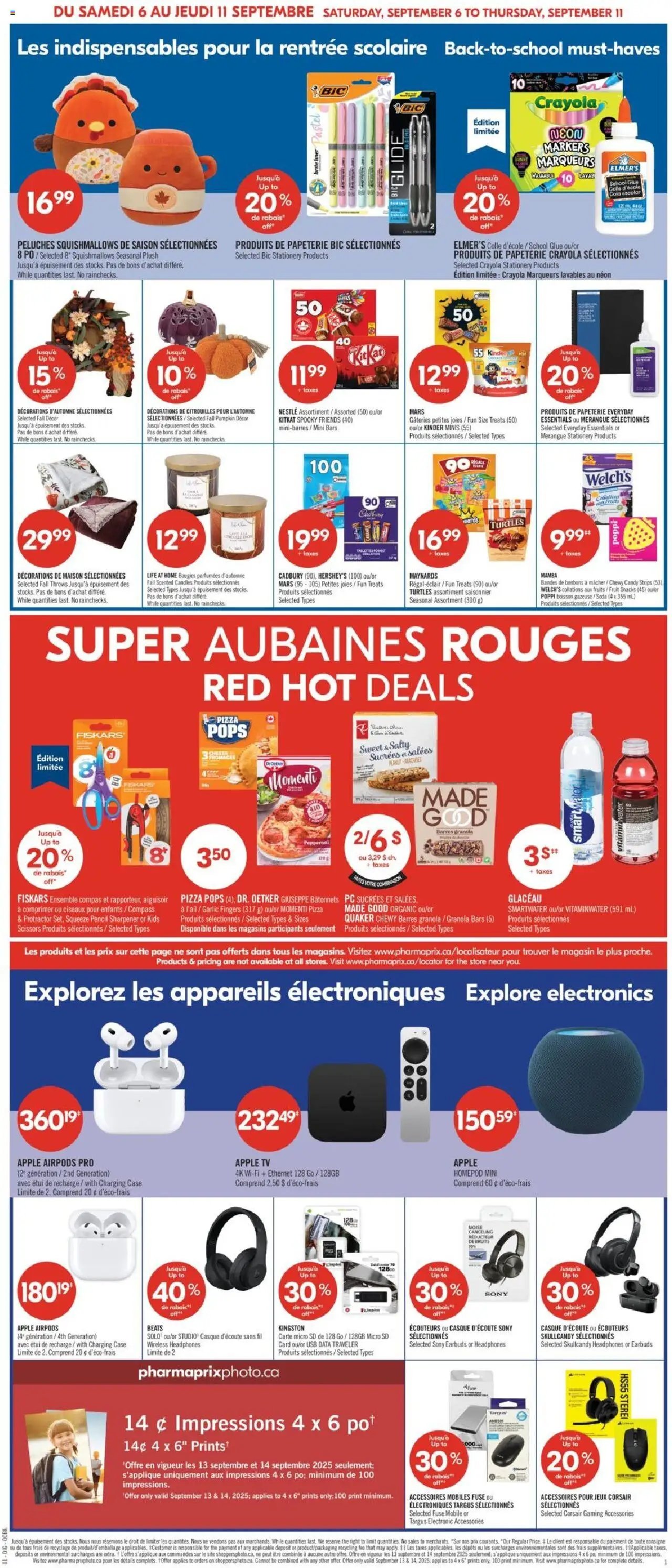 Pharmaprix flyer from 06.09.2025 Weekly flyer / circulaire