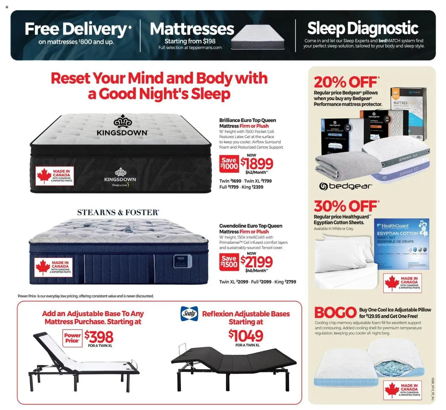 Tepperman's flyer from 06.02.2026 Sleep Studio