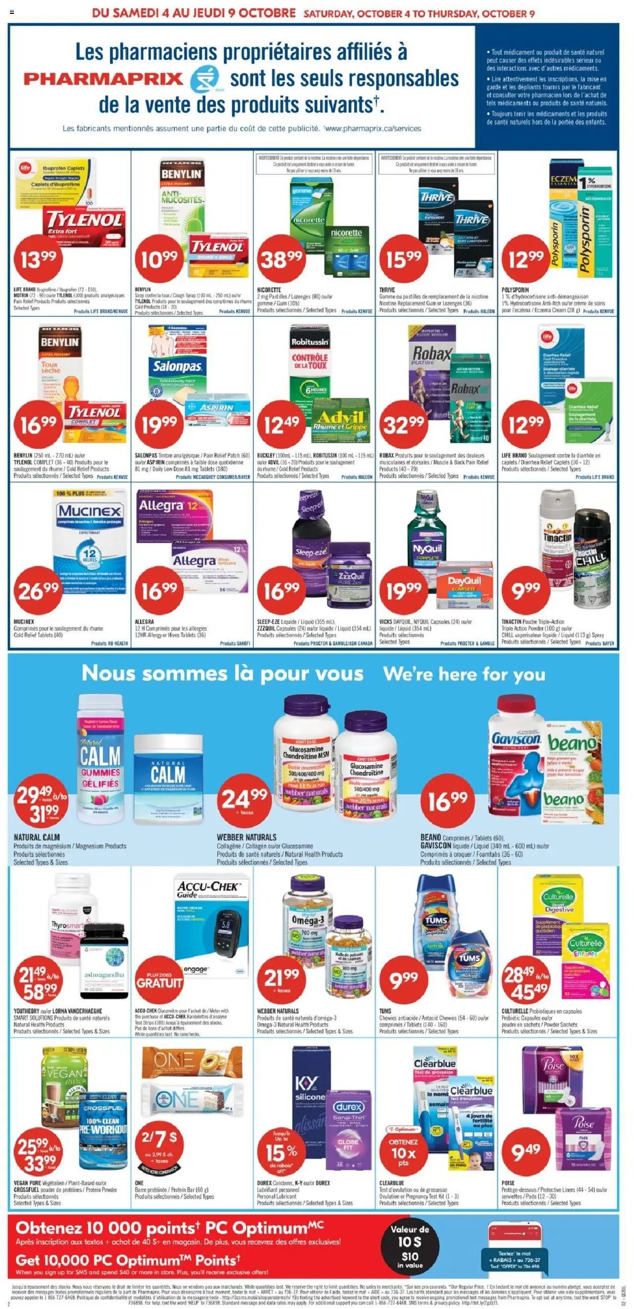 Pharmaprix flyer from 04.10.2025 Weekly flyer / circulaire