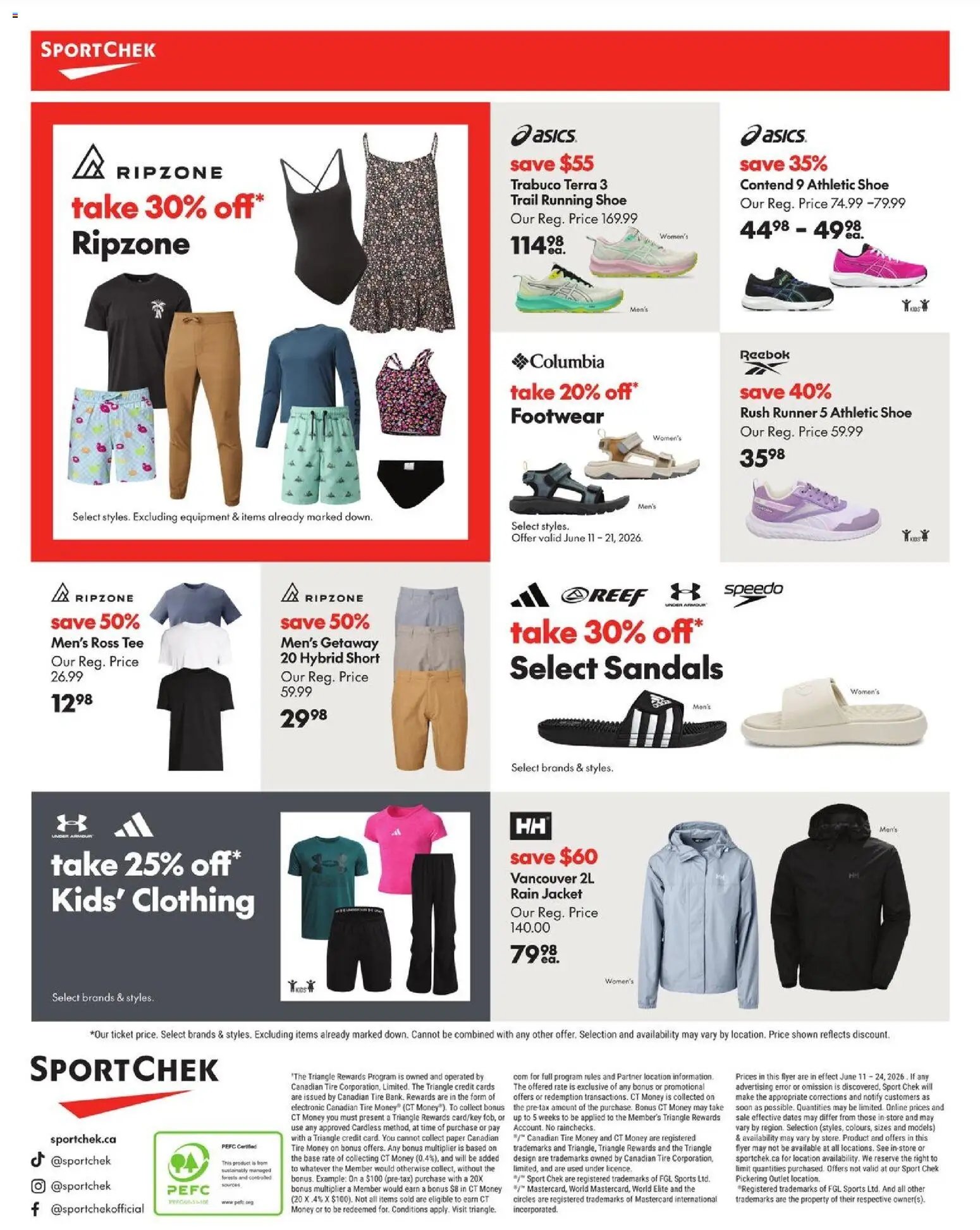 Sport Chek flyer from 11.06.2026 Sport Chek weekly flyer / circulaire