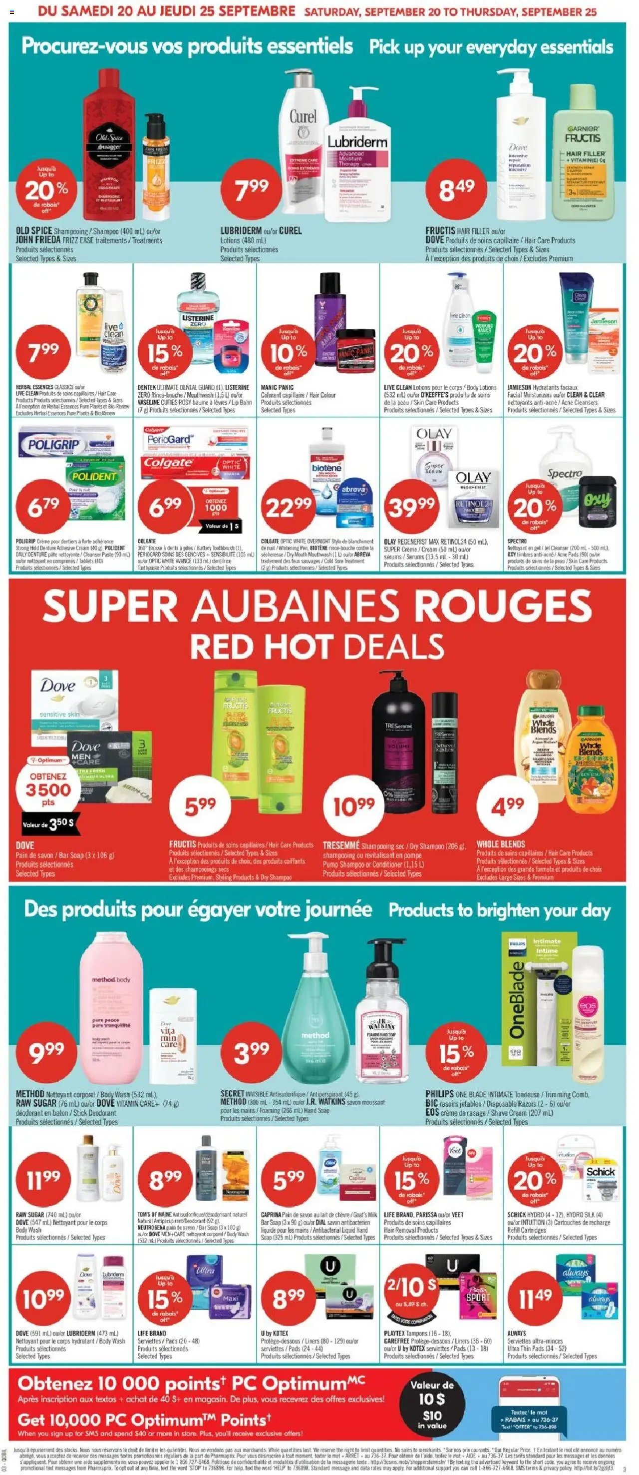 Pharmaprix flyer from 20.09.2025 Weekly flyer / circulaire