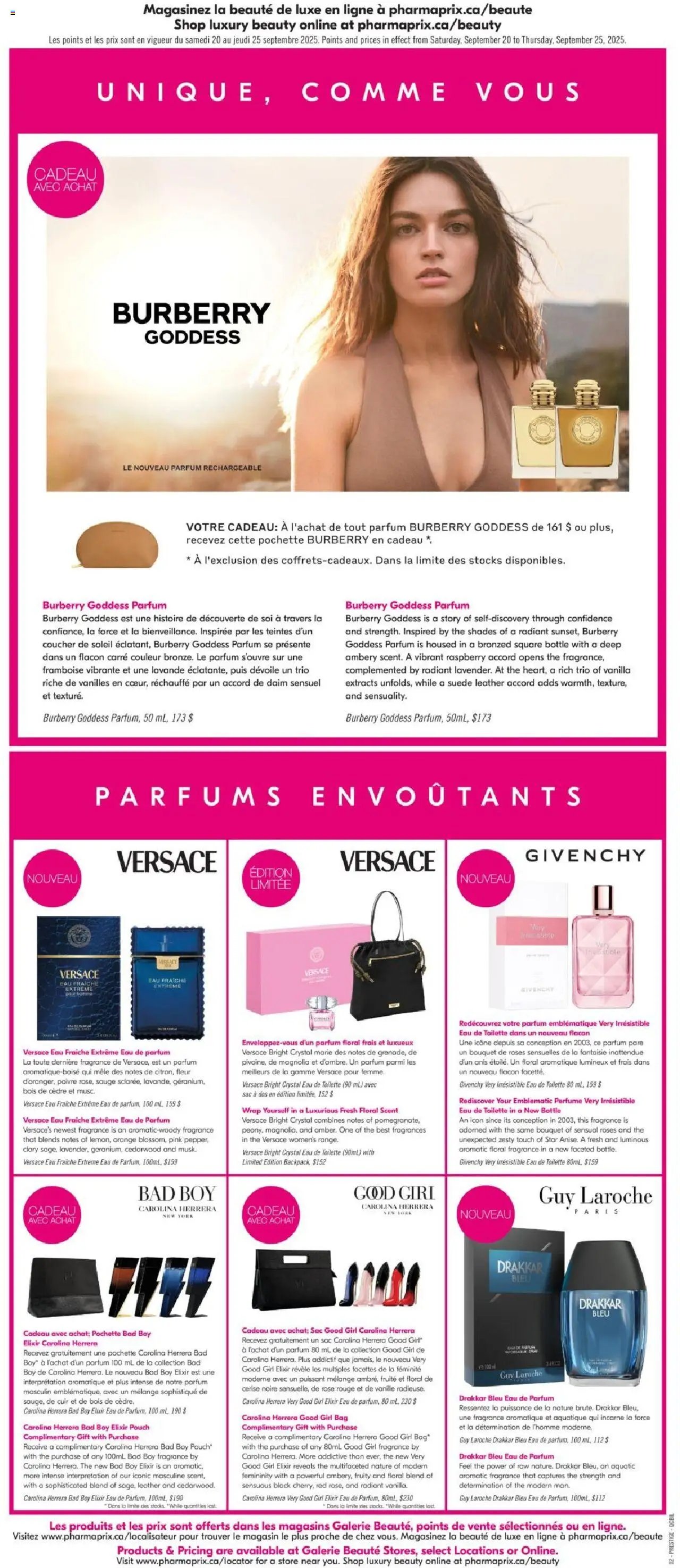 Pharmaprix flyer from 20.09.2025 Weekly flyer / circulaire