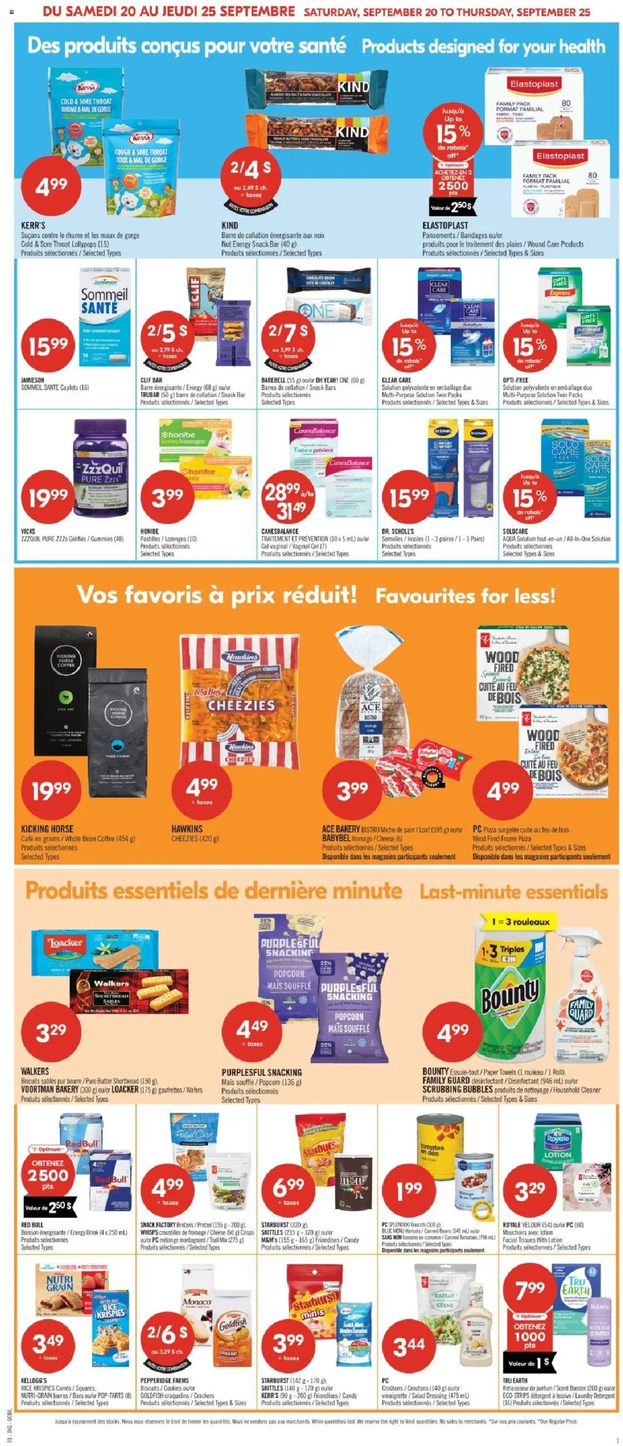 Pharmaprix flyer from 20.09.2025 Weekly flyer / circulaire
