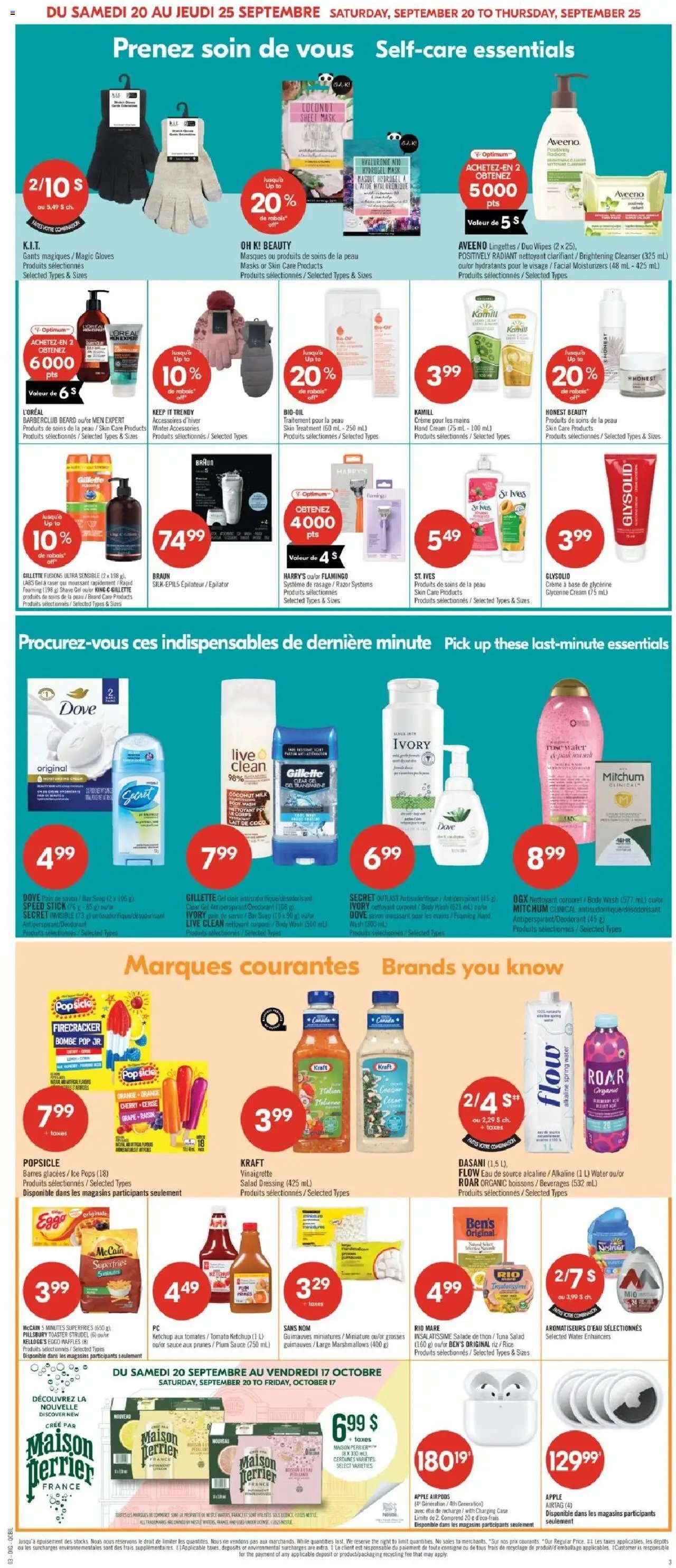 Pharmaprix flyer from 20.09.2025 Weekly flyer / circulaire