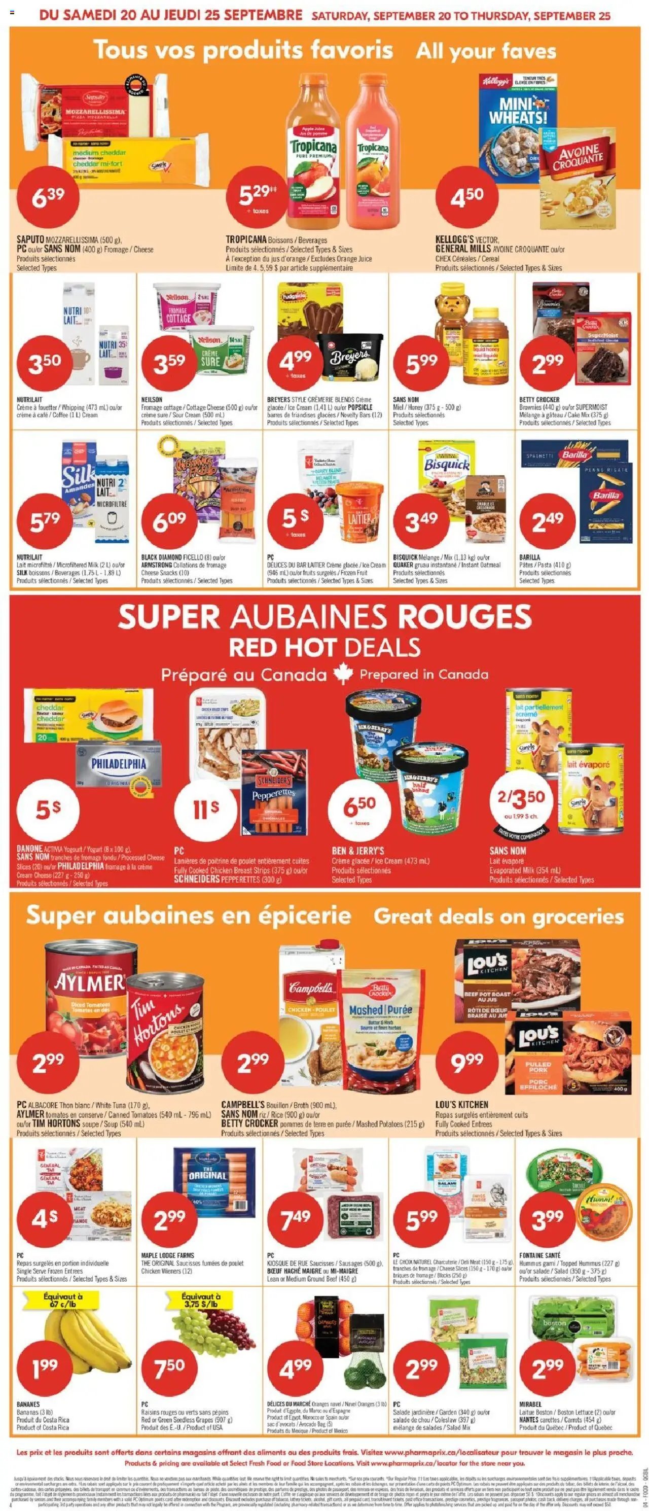 Pharmaprix flyer from 20.09.2025 Weekly flyer / circulaire